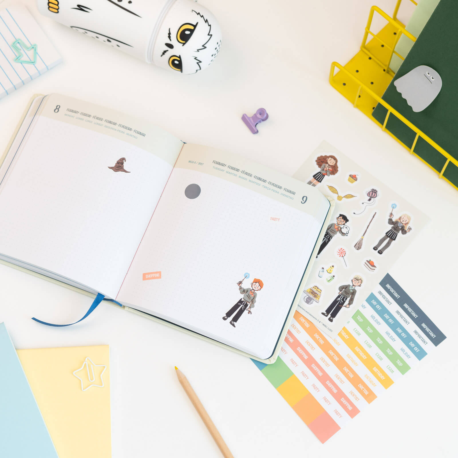 Agenda Escolar 2026/2027 Harry Potter Día Página 11 Meses