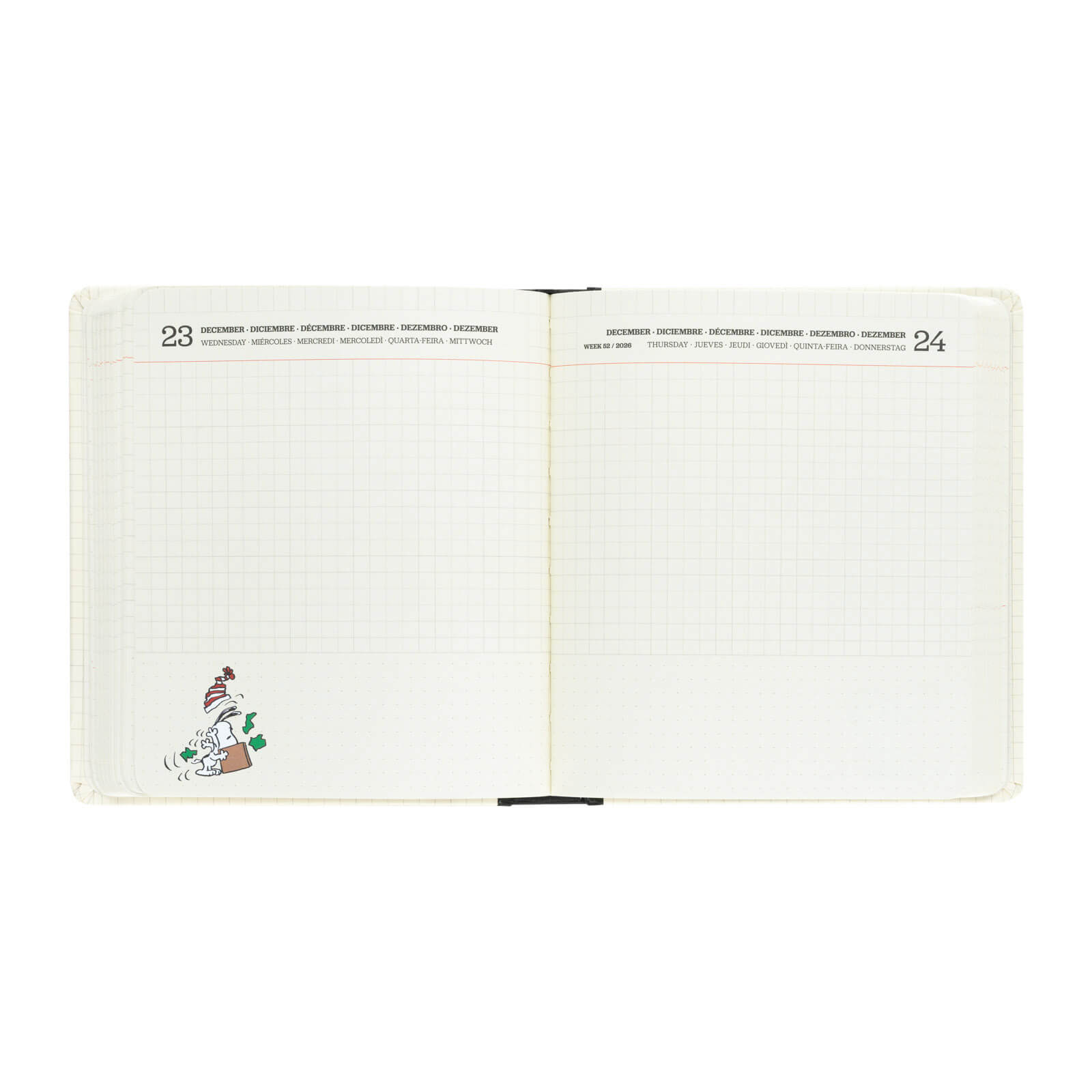 Agenda Escolar 2026/2027 Snoopy Día Página 11 Meses