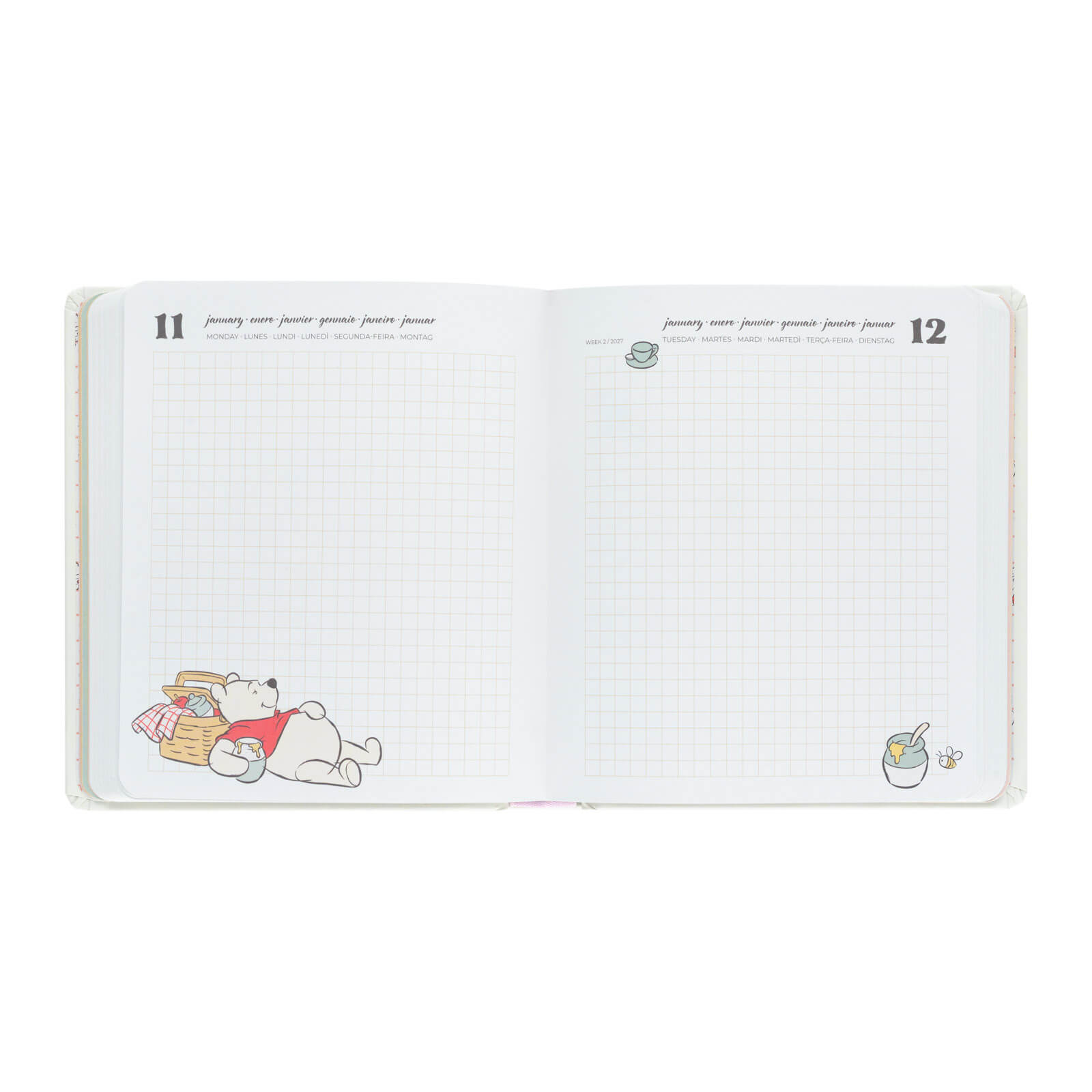 Agenda Escolar 2026/2027 Winnie The Pooh Disney Día Página 11 Meses
