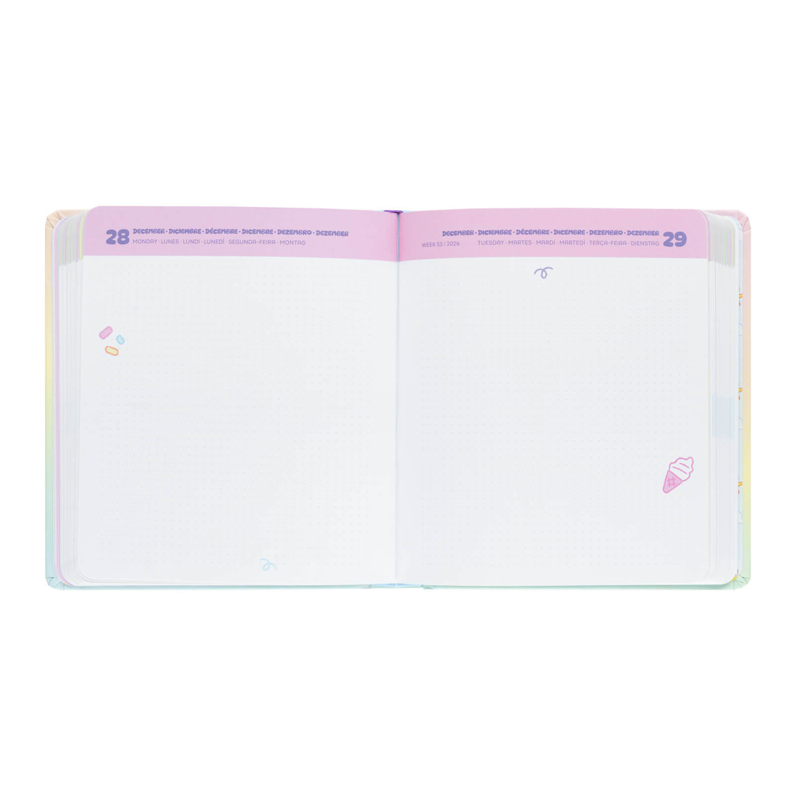 Agenda Escolar 2026/2027 BT21 Día Página 11 Meses