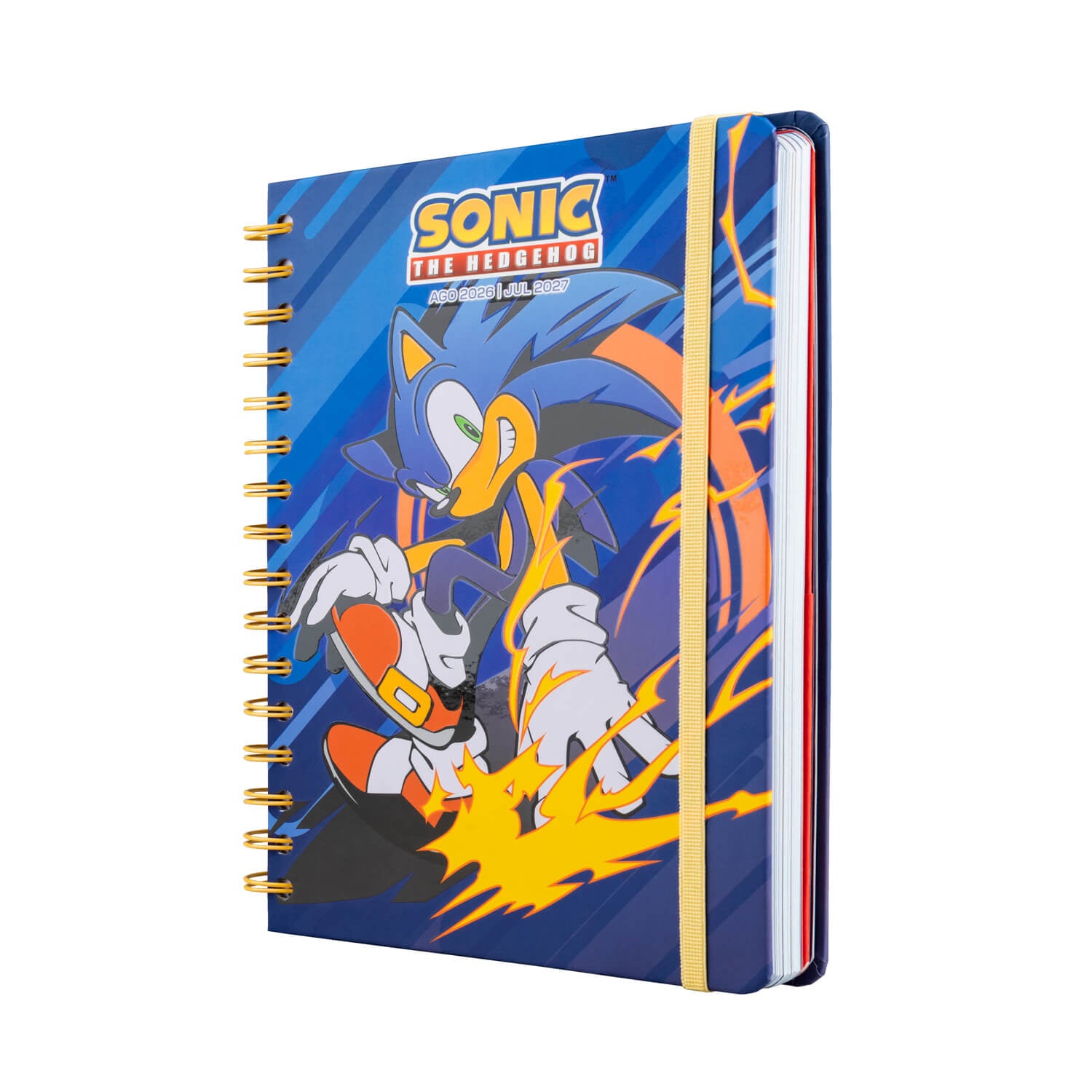 Agenda Escolar 2026/2027 Sonic The Hedgehog Semana Vista 12 Meses A5