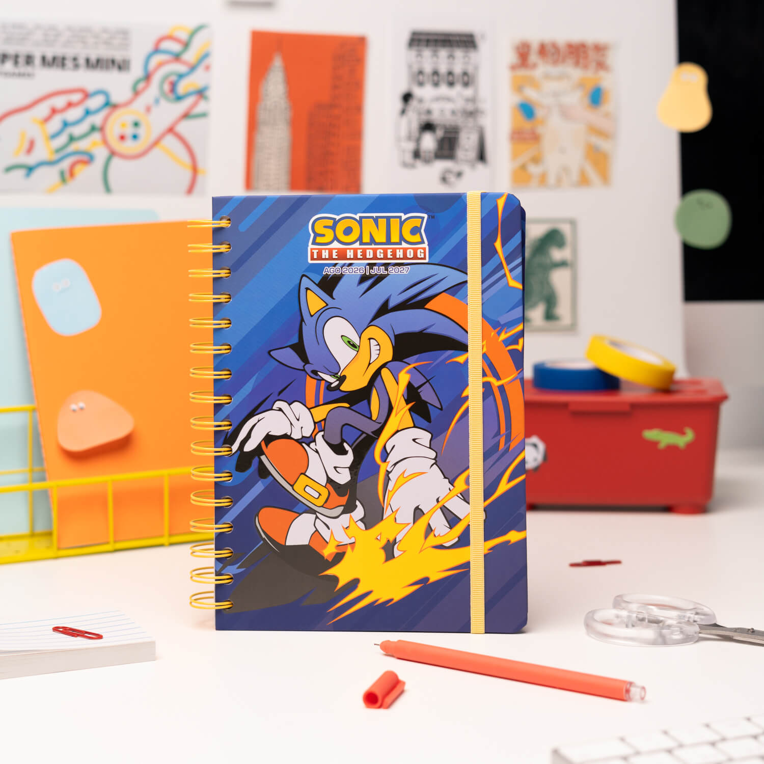 Agenda Escolar 2026/2027 Sonic The Hedgehog Semana Vista 12 Meses A5