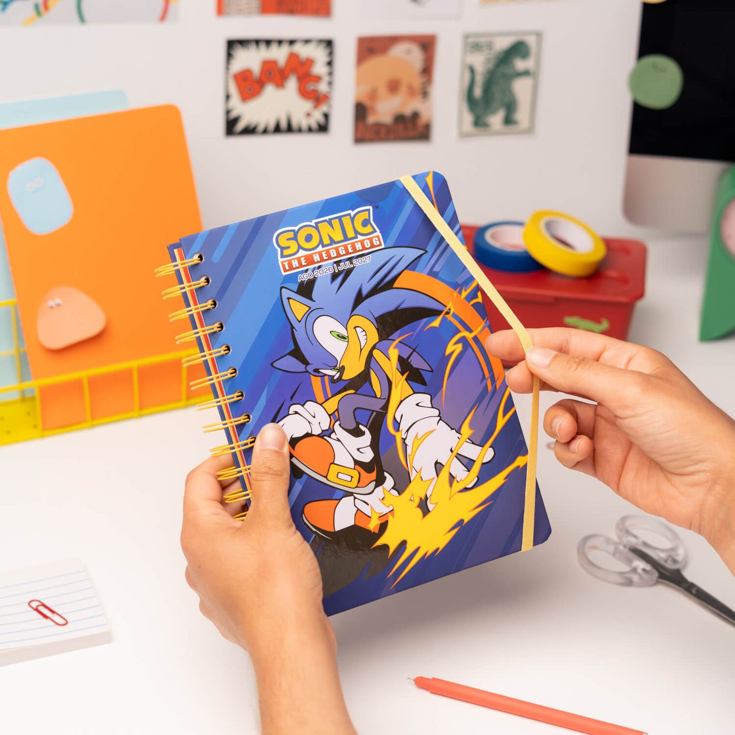 Agenda Escolar 2026/2027 Sonic The Hedgehog Semana Vista 12 Meses A5