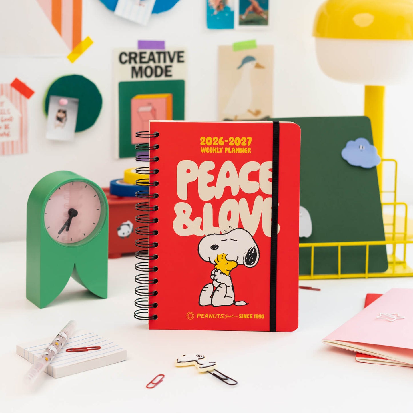 Agenda Escolar 2026/2027 Snoopy Semana Vista 12 Meses A5