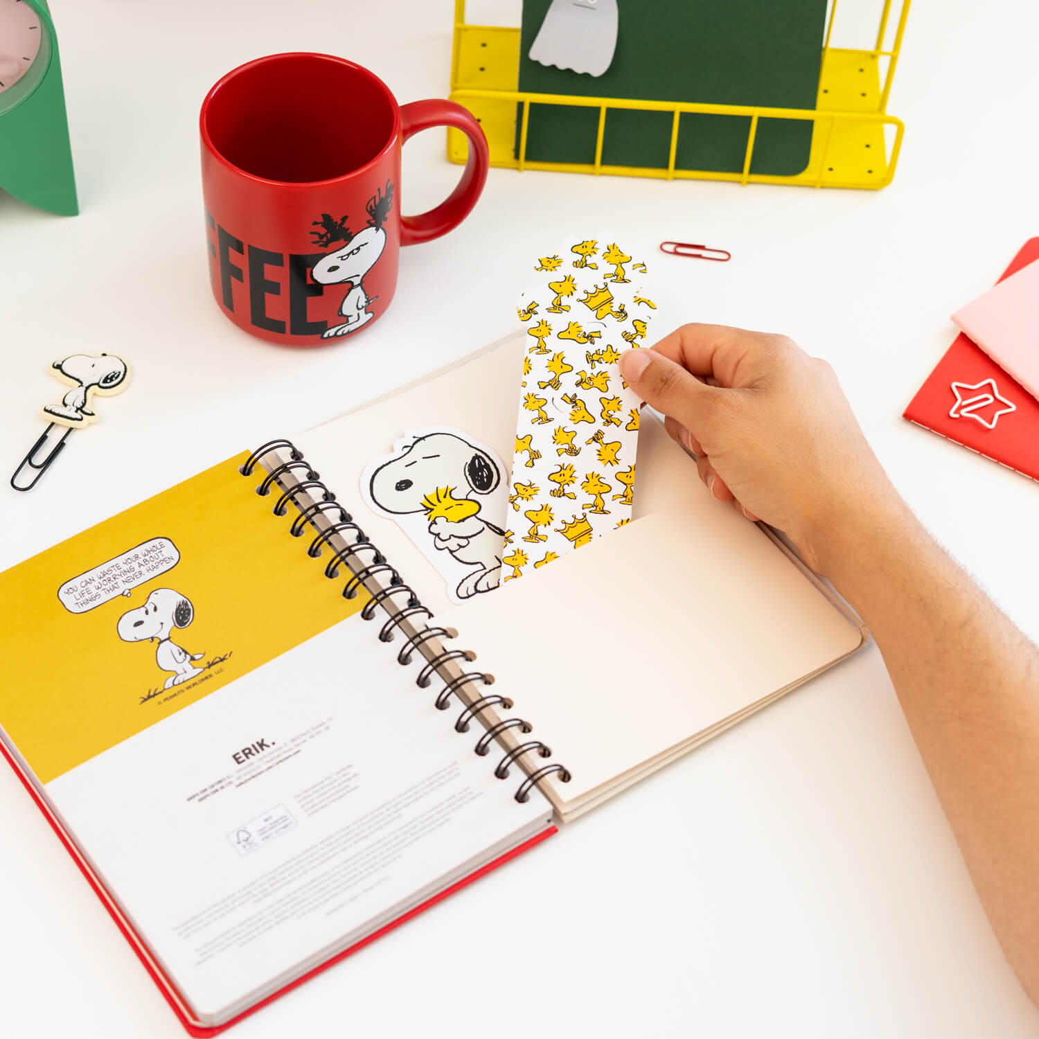 Agenda Escolar 2026/2027 Snoopy Semana Vista 12 Meses A5