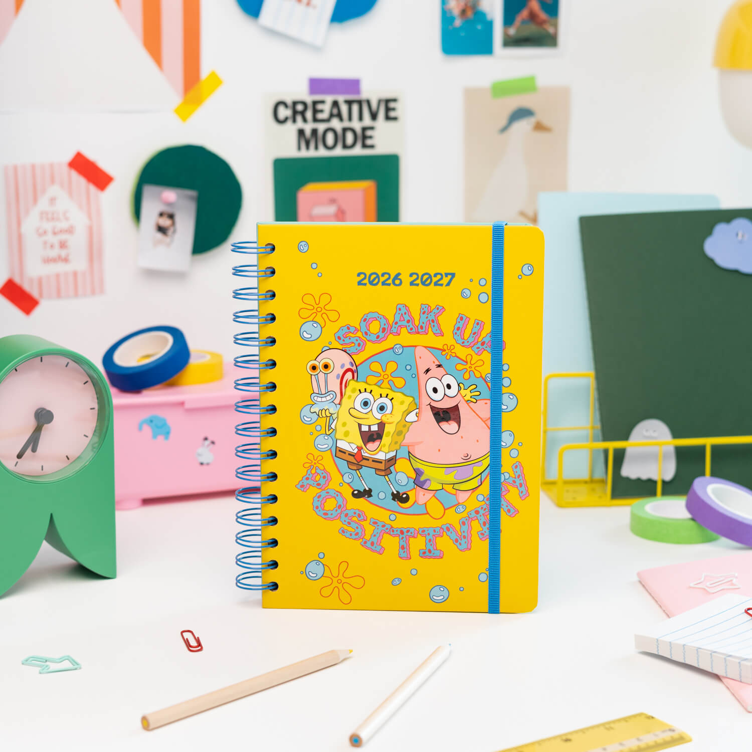 Agenda Escolar 2026/2027 Bob Esponja Semana Vista 12 Meses A5