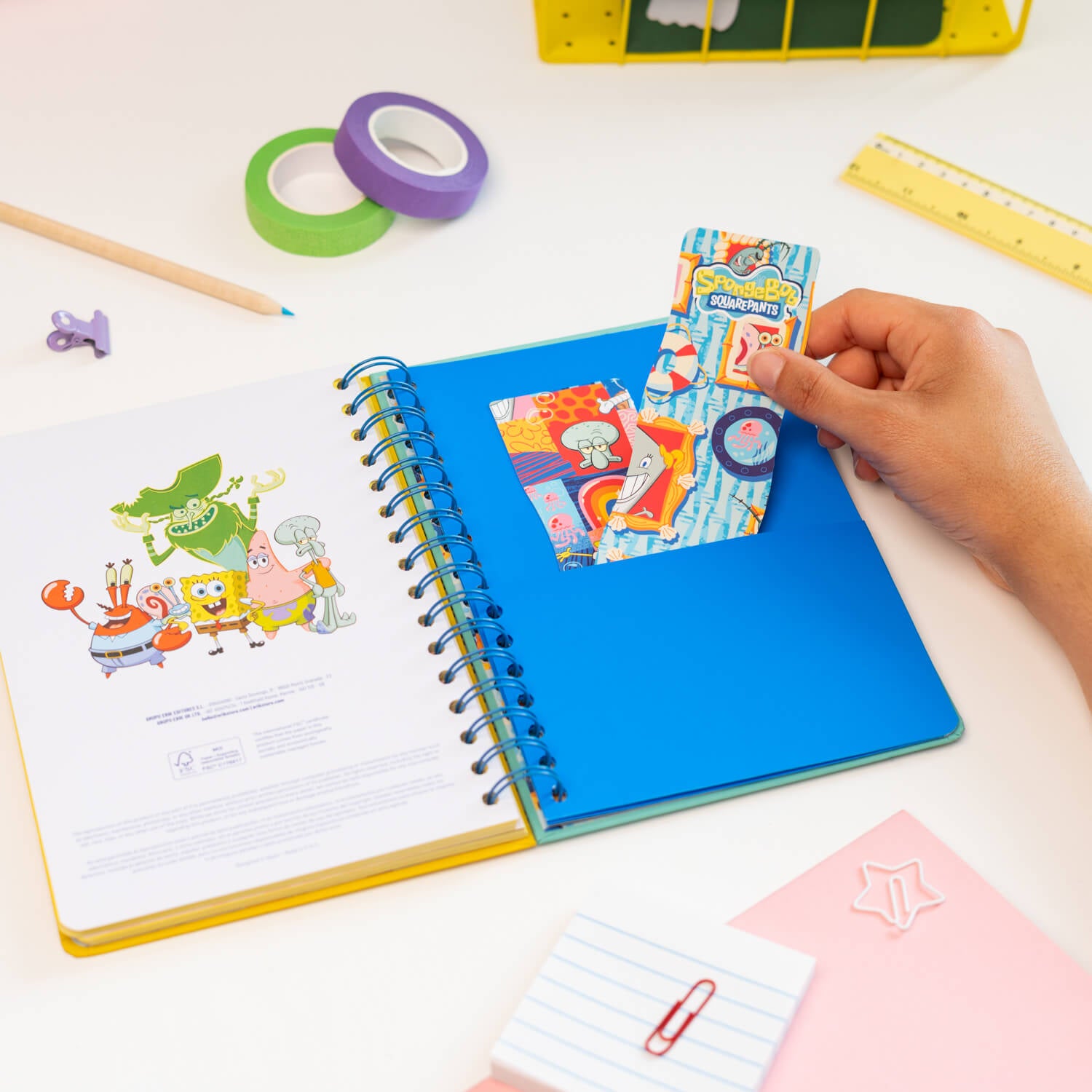 Agenda Escolar 2026/2027 Bob Esponja Semana Vista 12 Meses A5