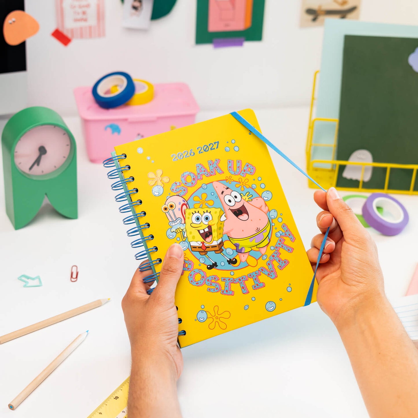 Agenda Escolar 2026/2027 Bob Esponja Semana Vista 12 Meses A5