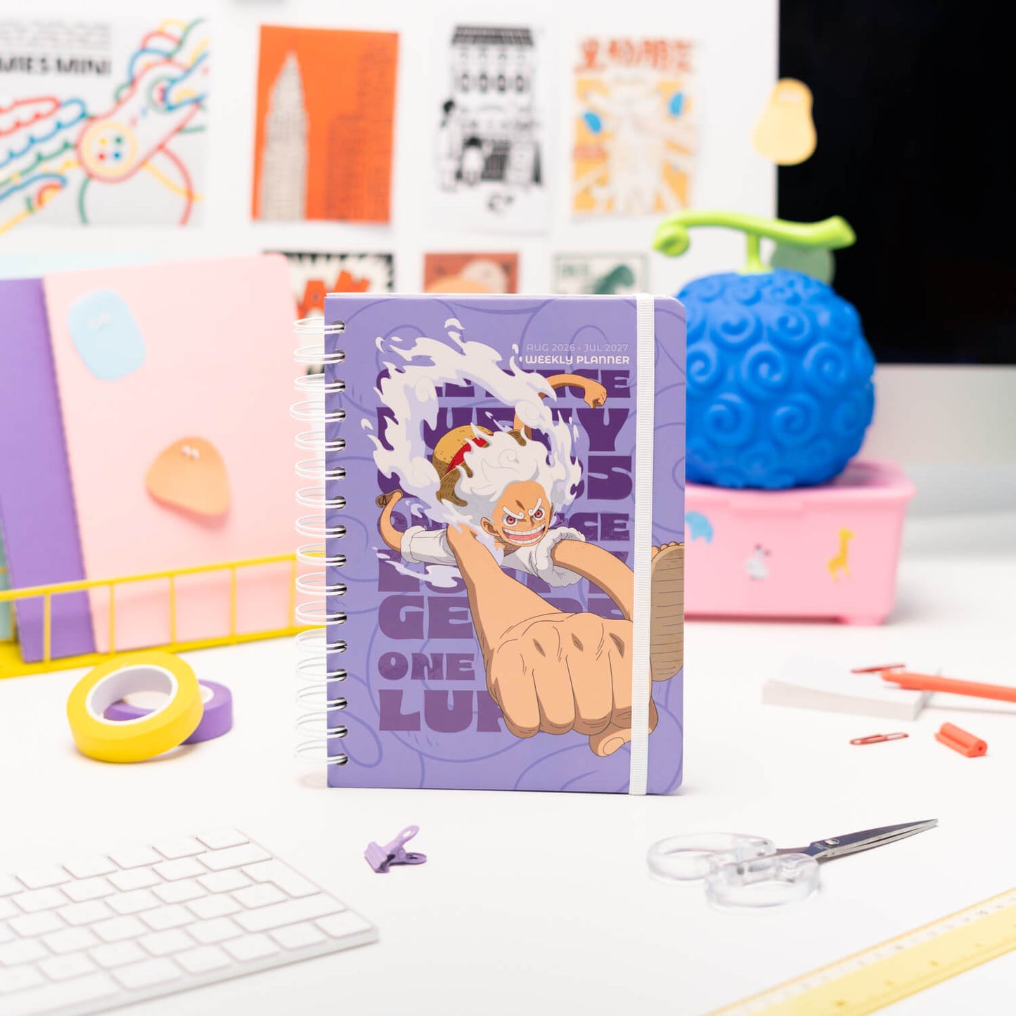 Agenda Escolar 2026/2027 One Piece Gear 5 Semana Vista 12 Meses A5
