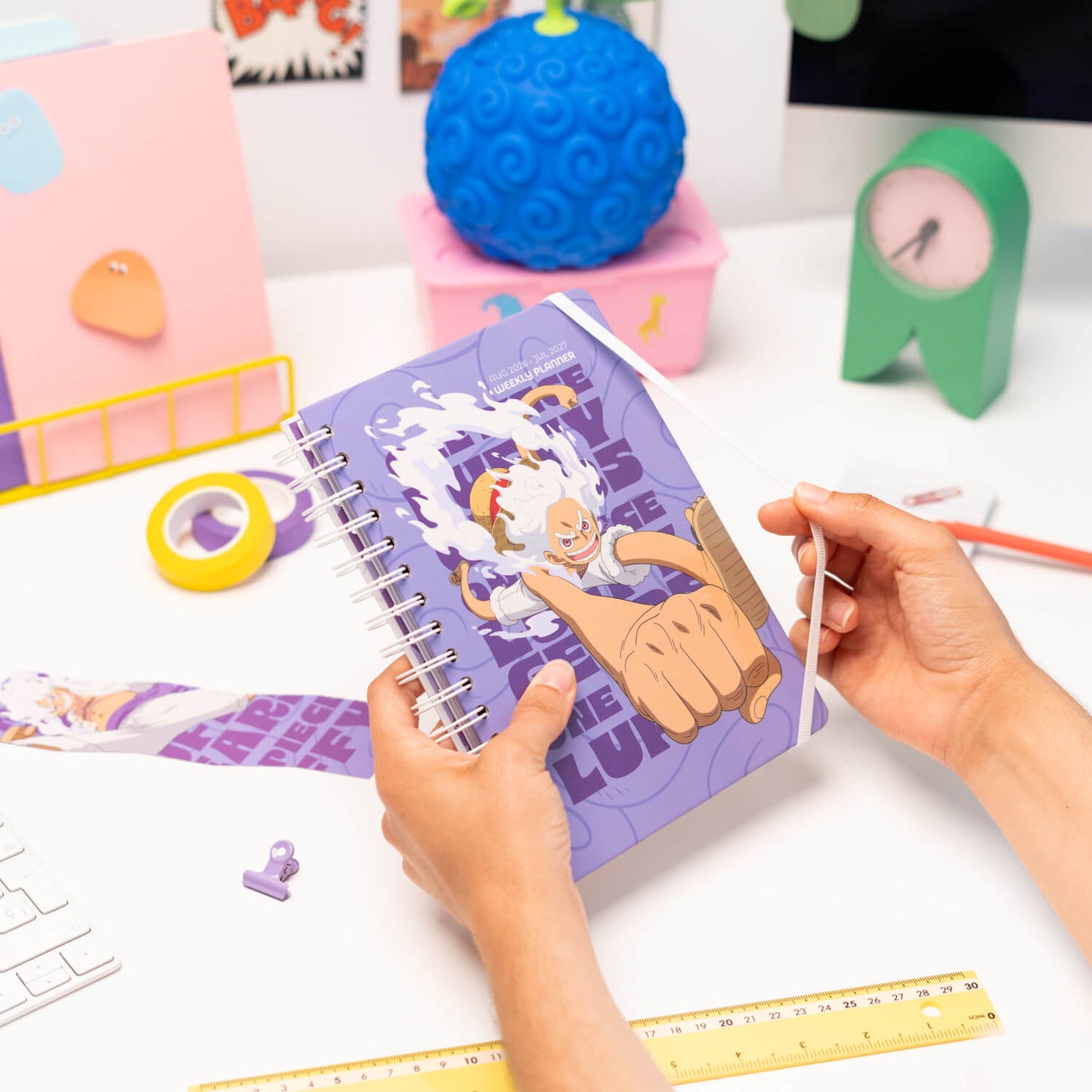 Agenda Escolar 2026/2027 One Piece Gear 5 Semana Vista 12 Meses A5