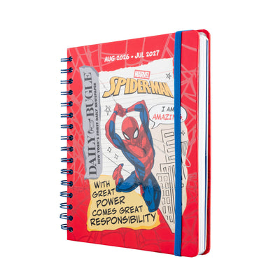 Agenda Escolar 2026/2027 Spider-Man Marvel Semana Vista 12 Meses A5