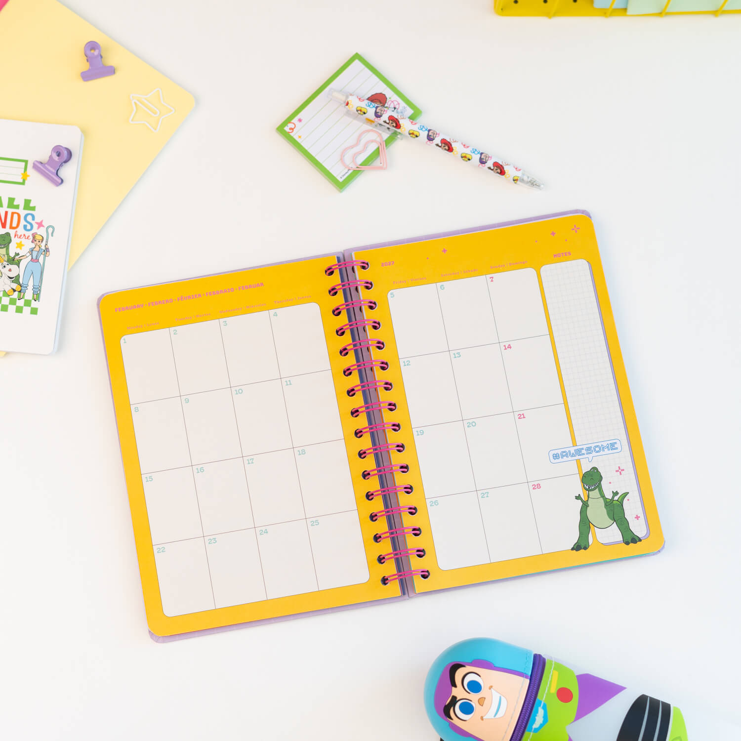 Agenda Escolar 2026/2027 Toy Story Disney Semana Vista 12 Meses A5