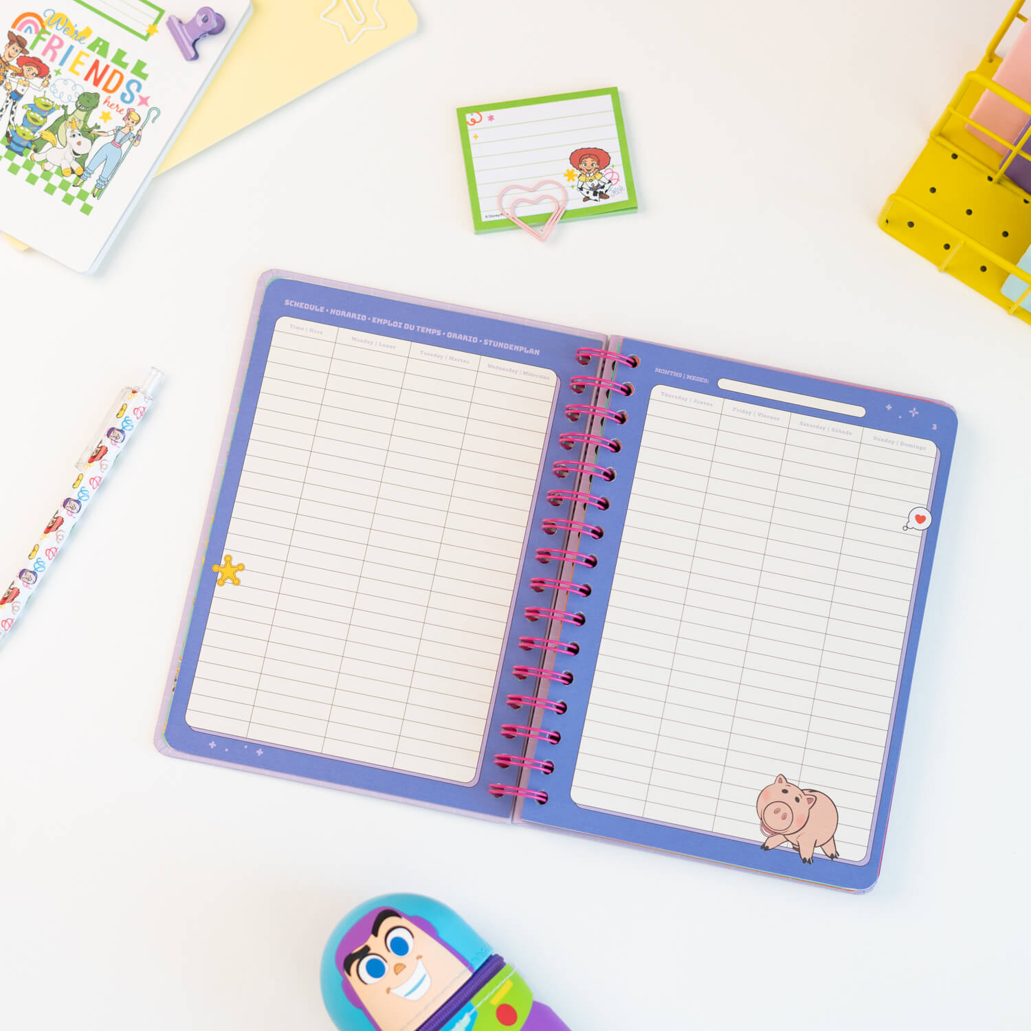 Agenda Escolar 2026/2027 Toy Story Disney Semana Vista 12 Meses A5