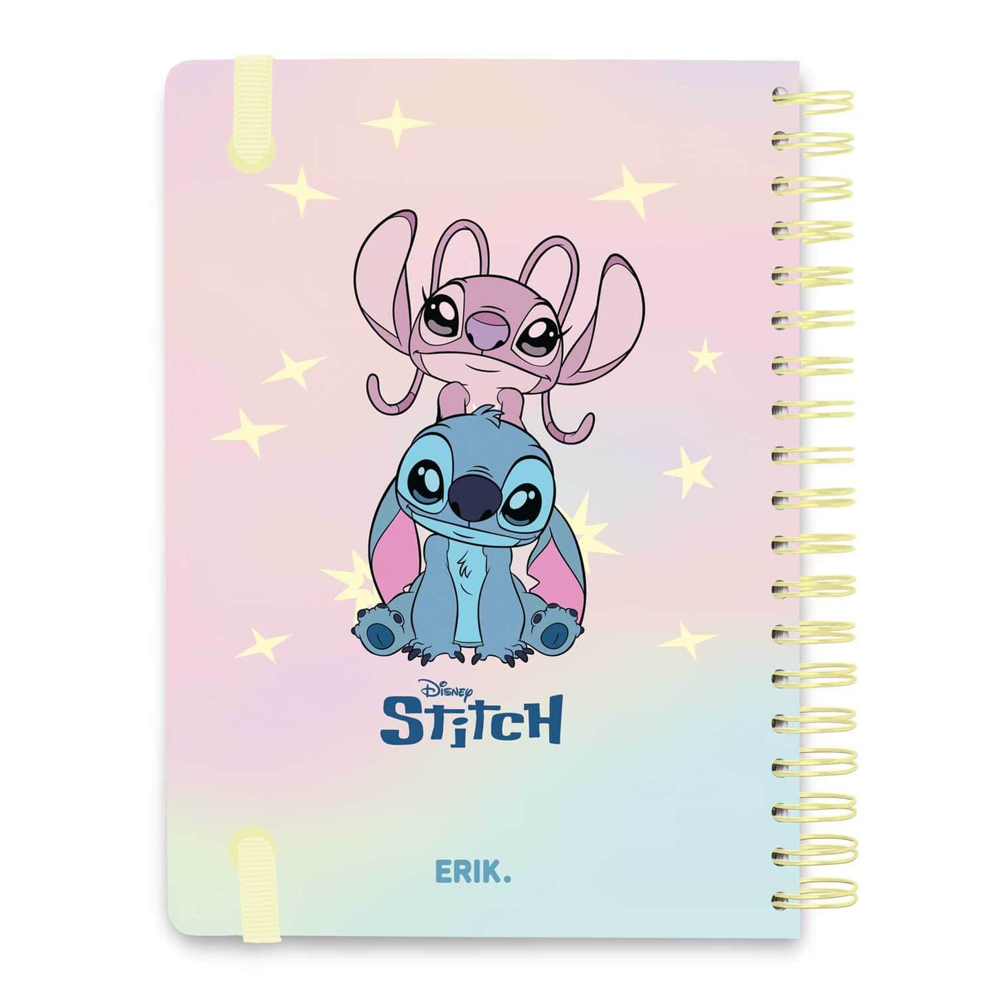 Agenda Escolar 2026/2027 Stitch Y Ángel Disney Semana Vista 12 Meses A5