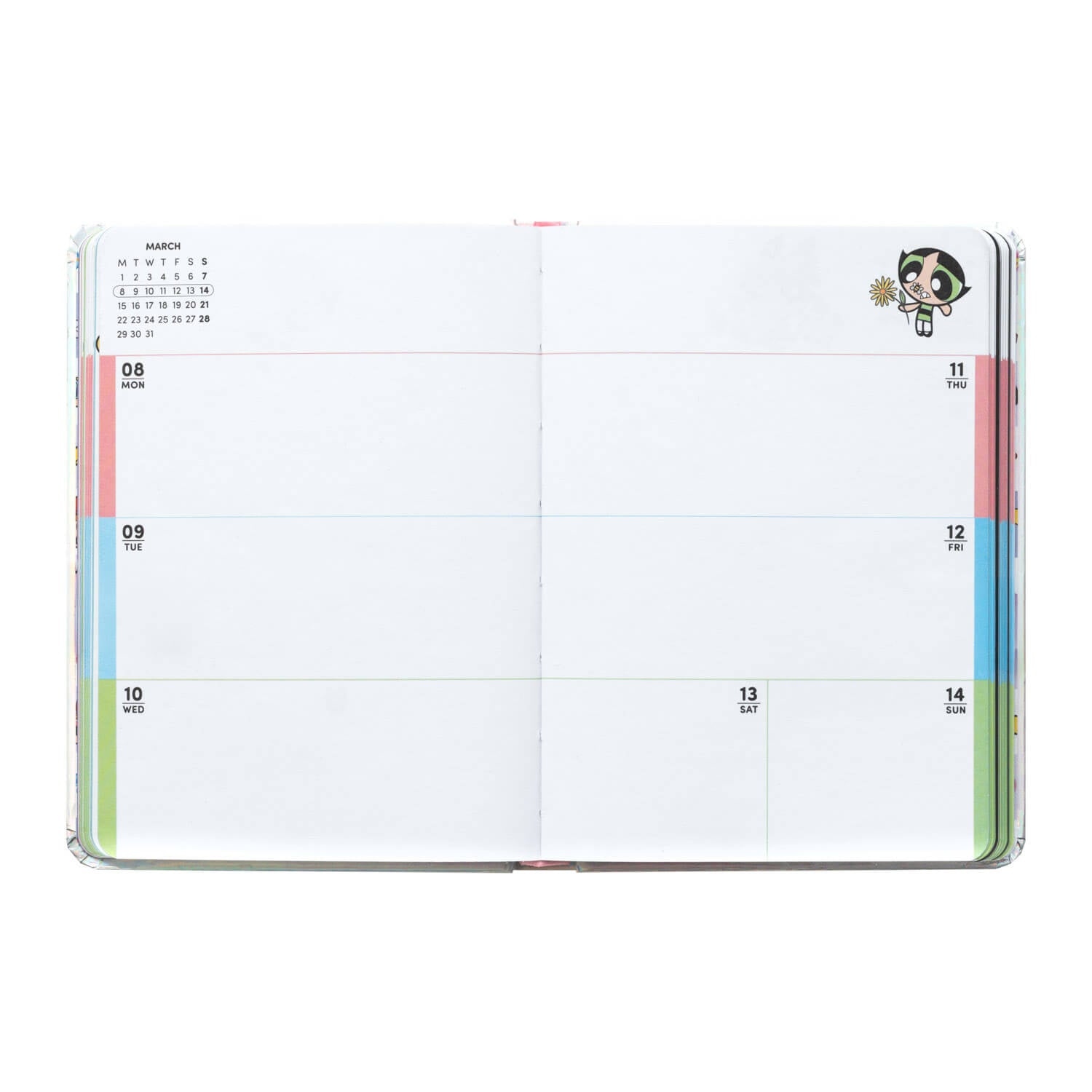 Agenda Escolar 2026/2027 Las Supernenas Semana Vista 17 Meses Pocket