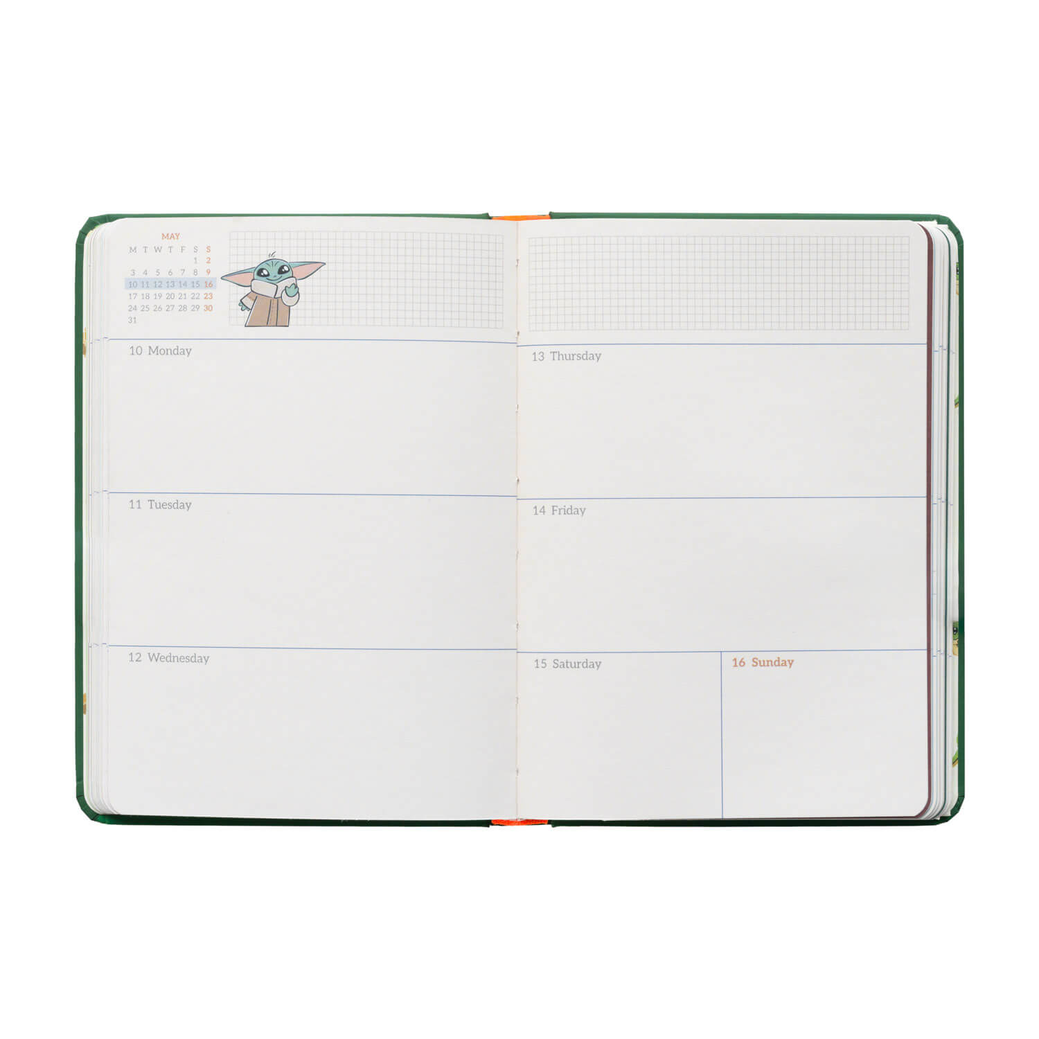Agenda Escolar 2026/2027 Star Wars The Mandalorian Semana Vista 17 Meses Pocket