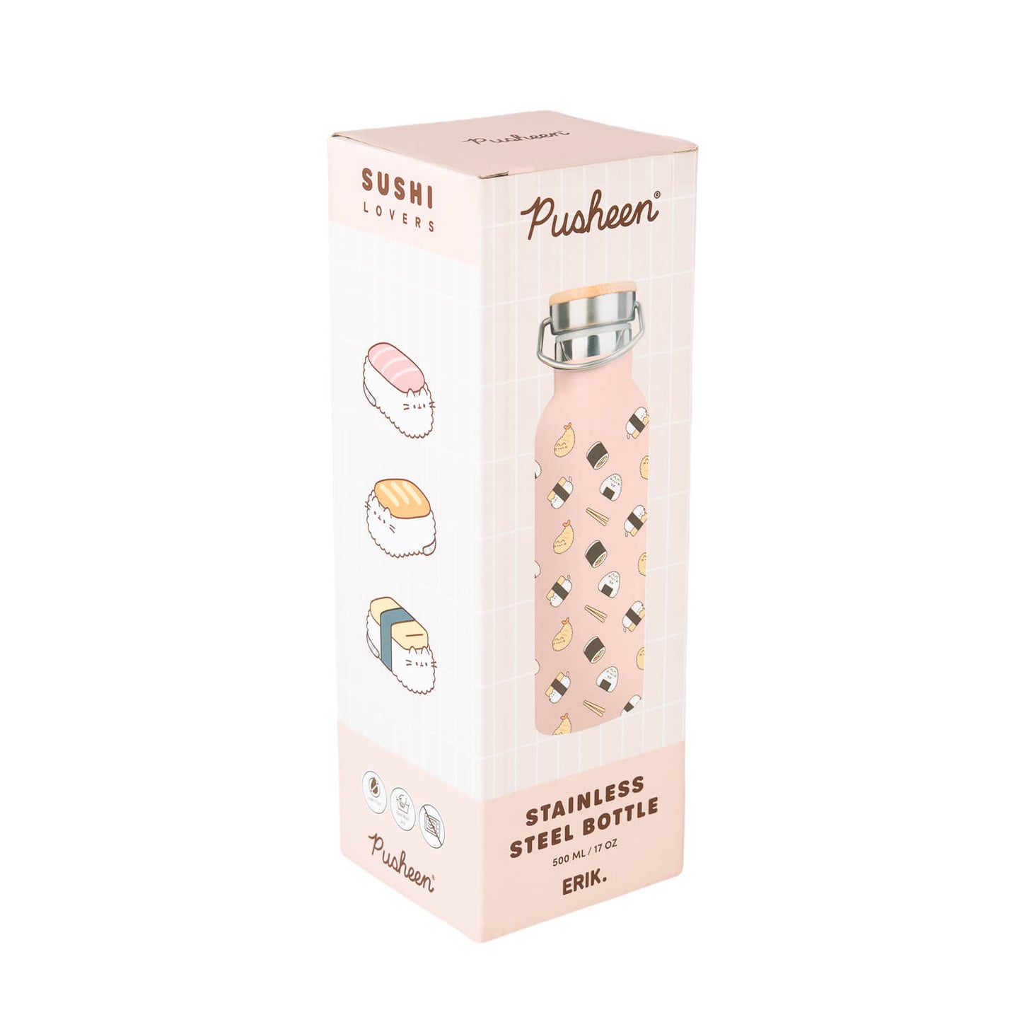 Botella Metálica Pusheen Sushi Roll