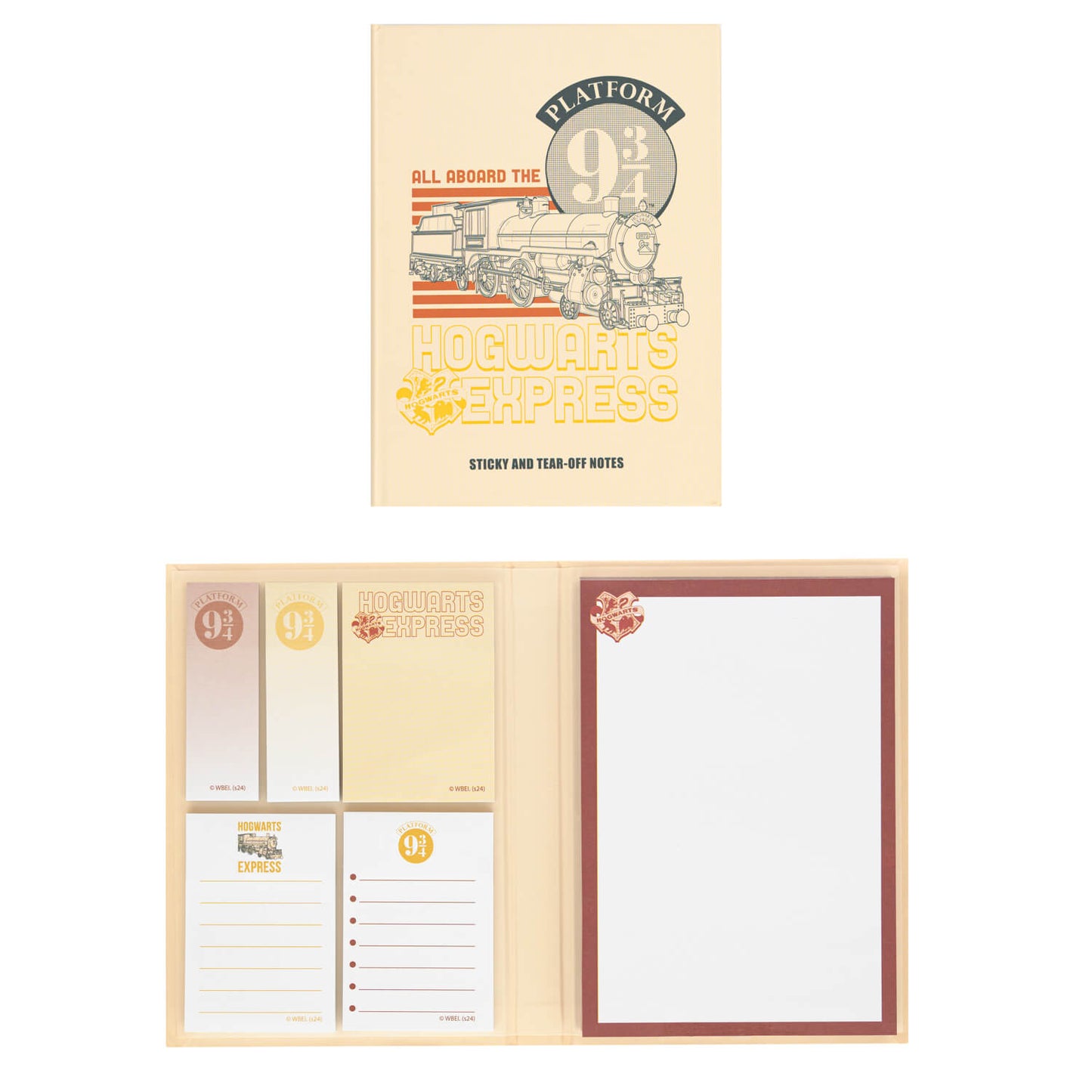 Cuaderno Notas Adhesivas Harry Potter Andén 9 3/4