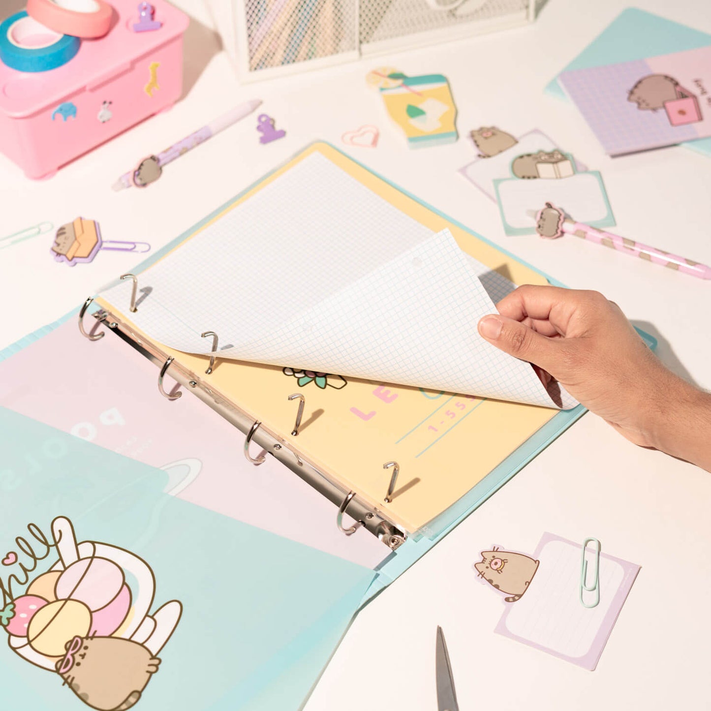 Carpeta De Anillas Pusheen