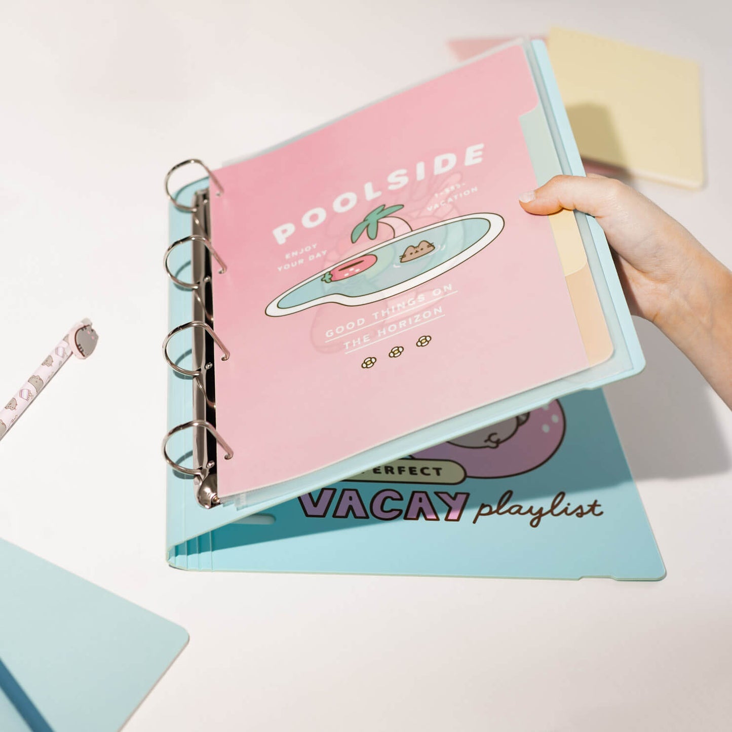 Carpeta De Anillas Pusheen