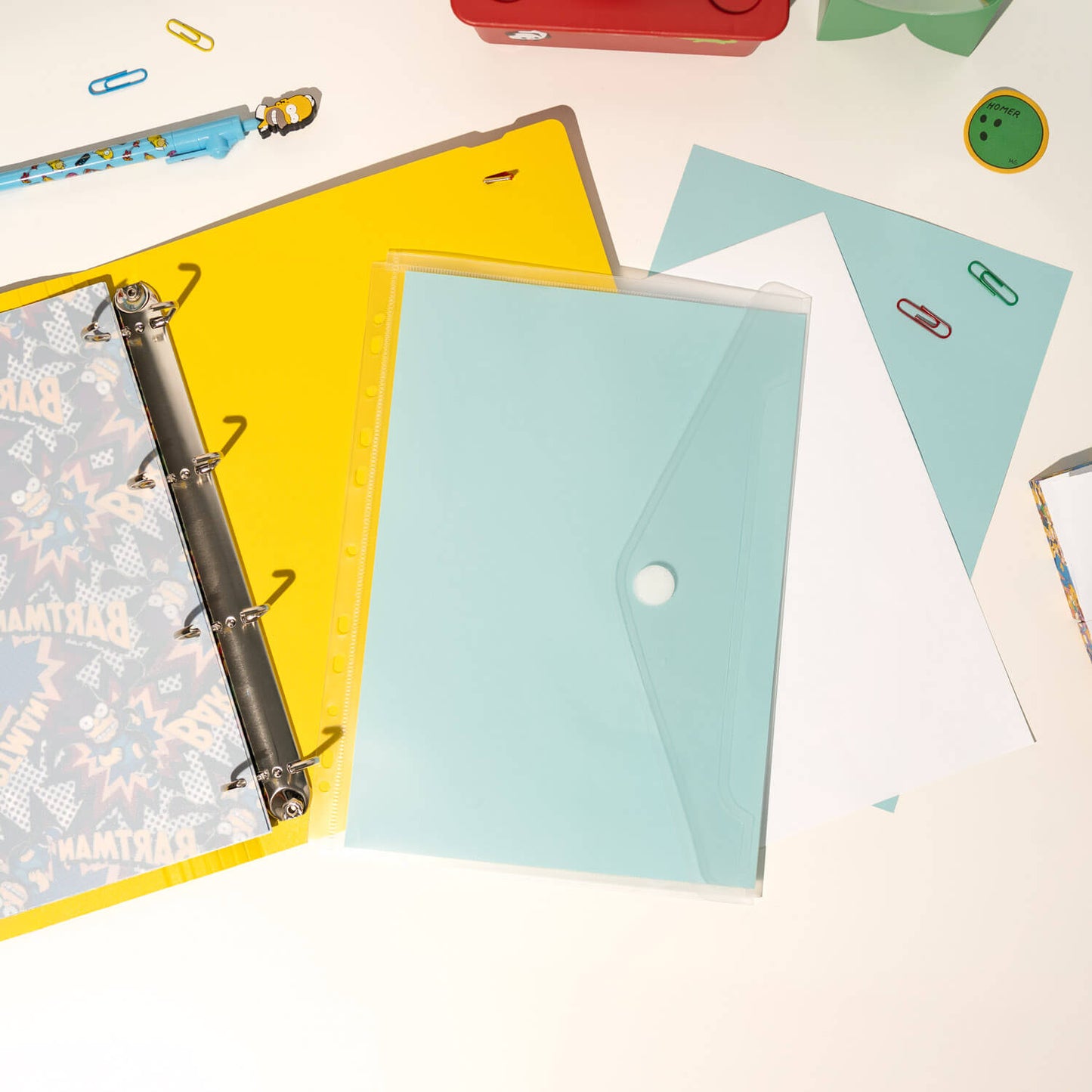 Carpeta De Anillas Los Simpson
