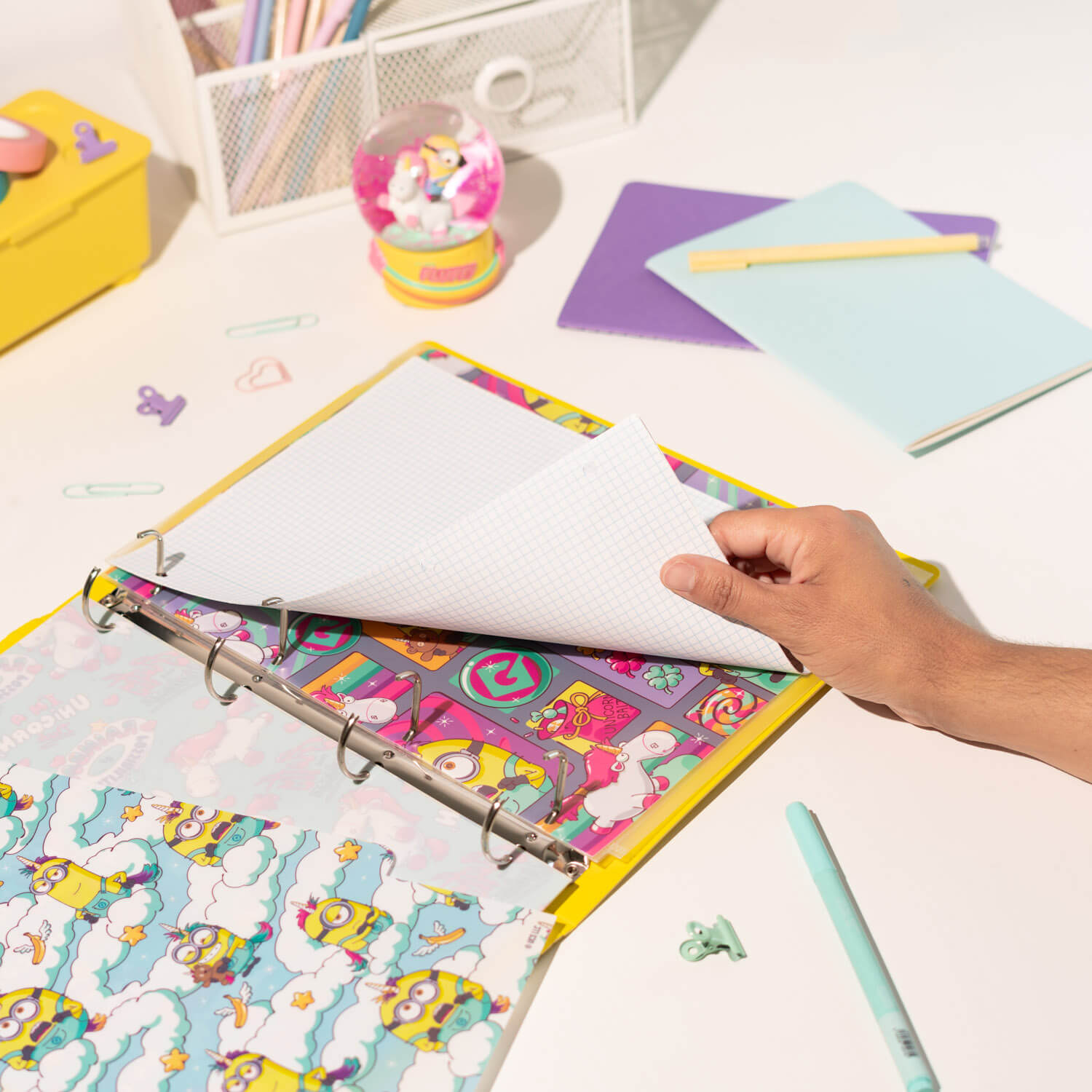 Carpeta De Anillas Minions