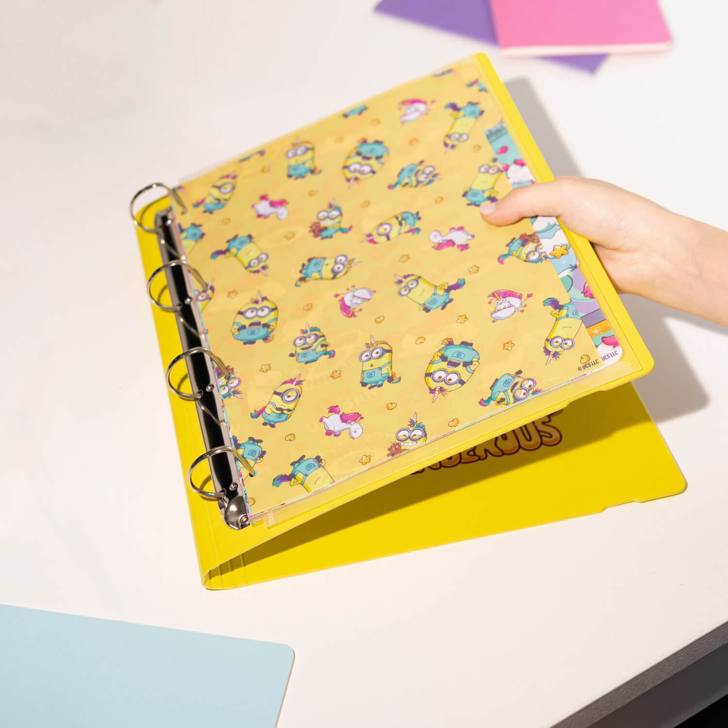 Carpeta De Anillas Minions
