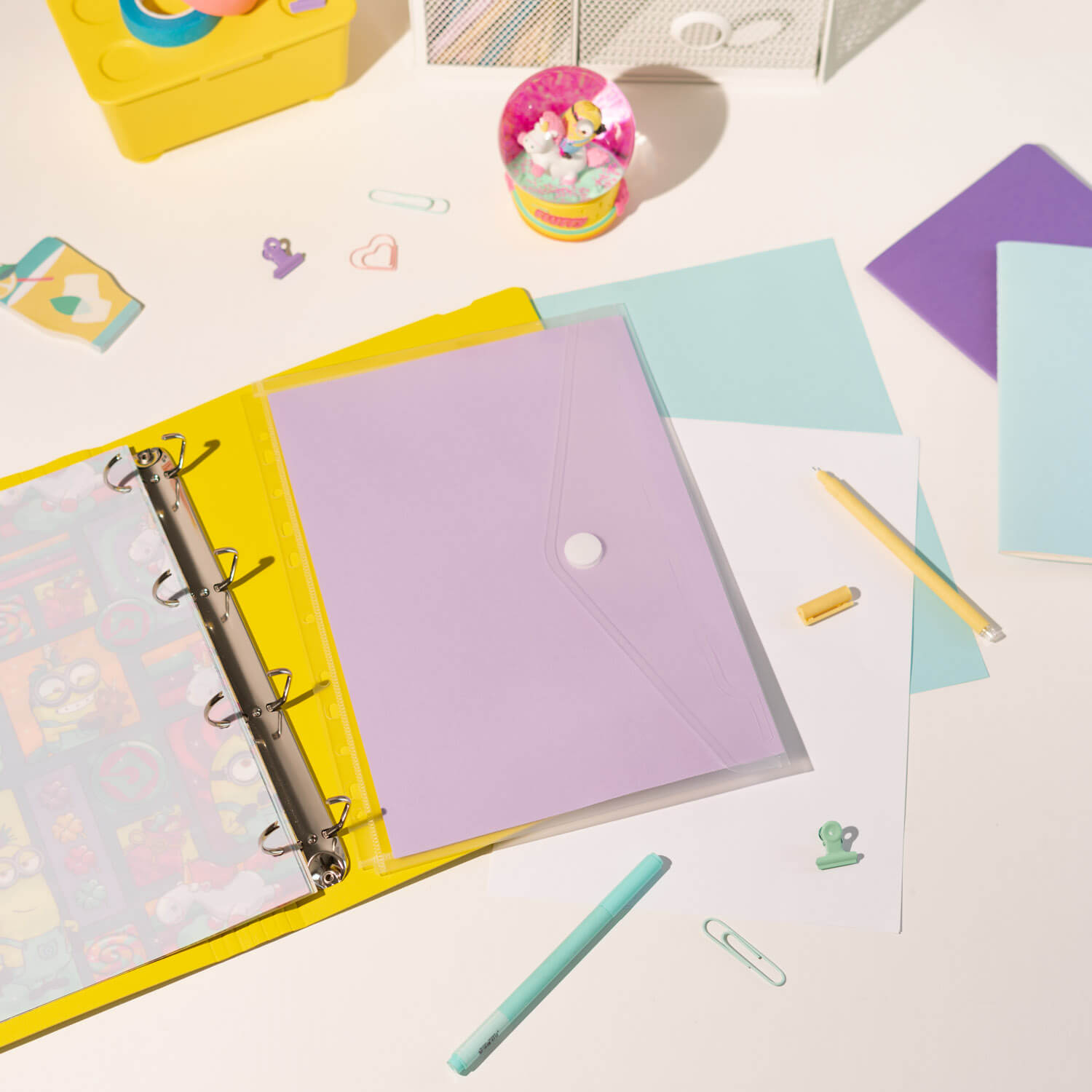Carpeta De Anillas Minions