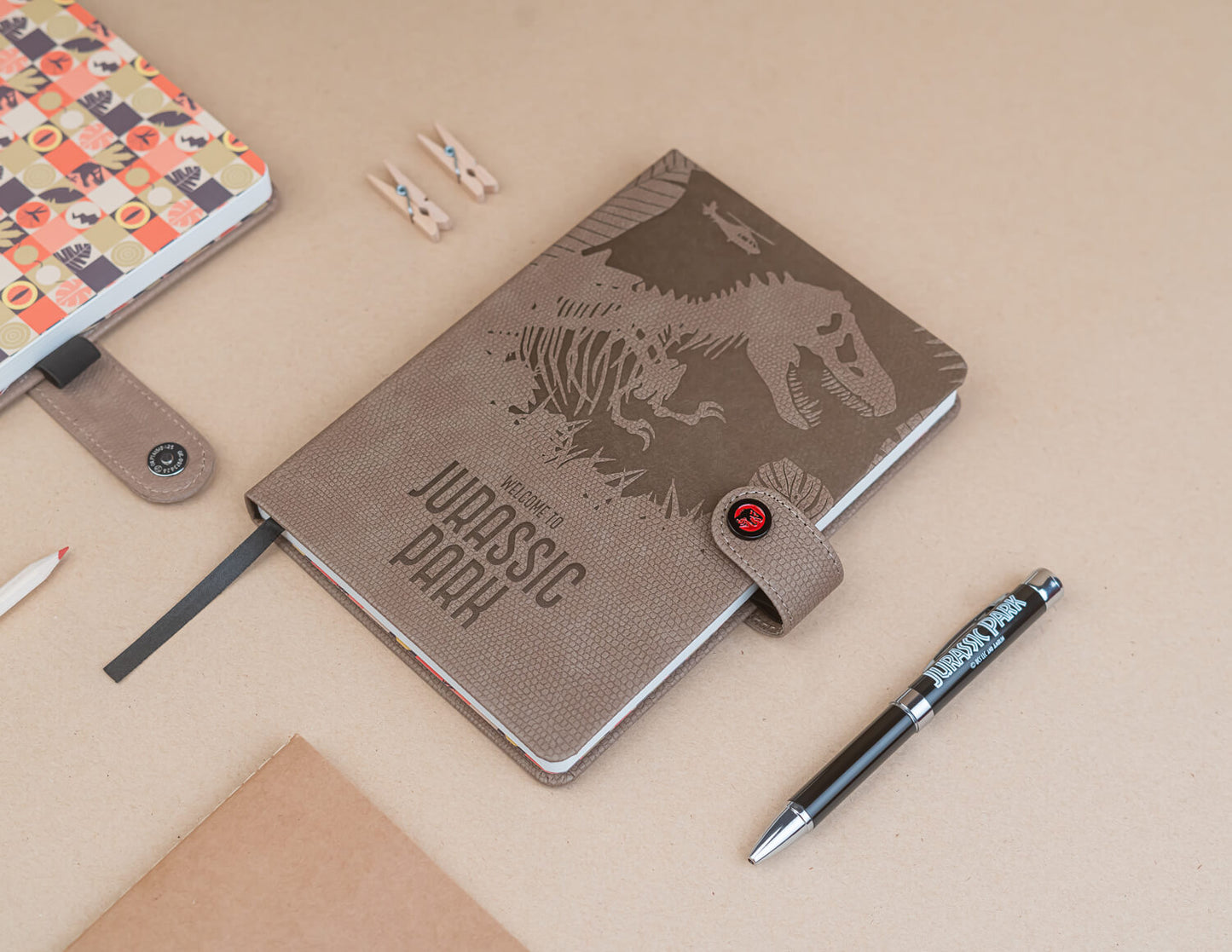 Cuaderno Jurassic Park Con Bolígrafo Proyector