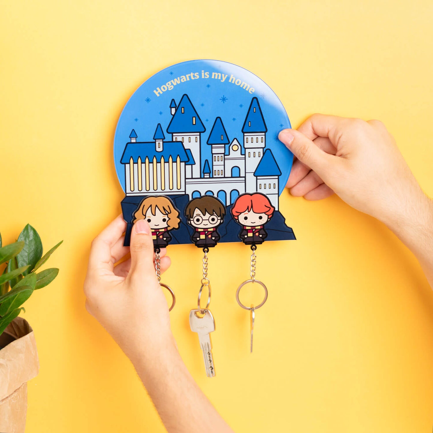 Colgador De Llaves Con Llavero Harry Potter
