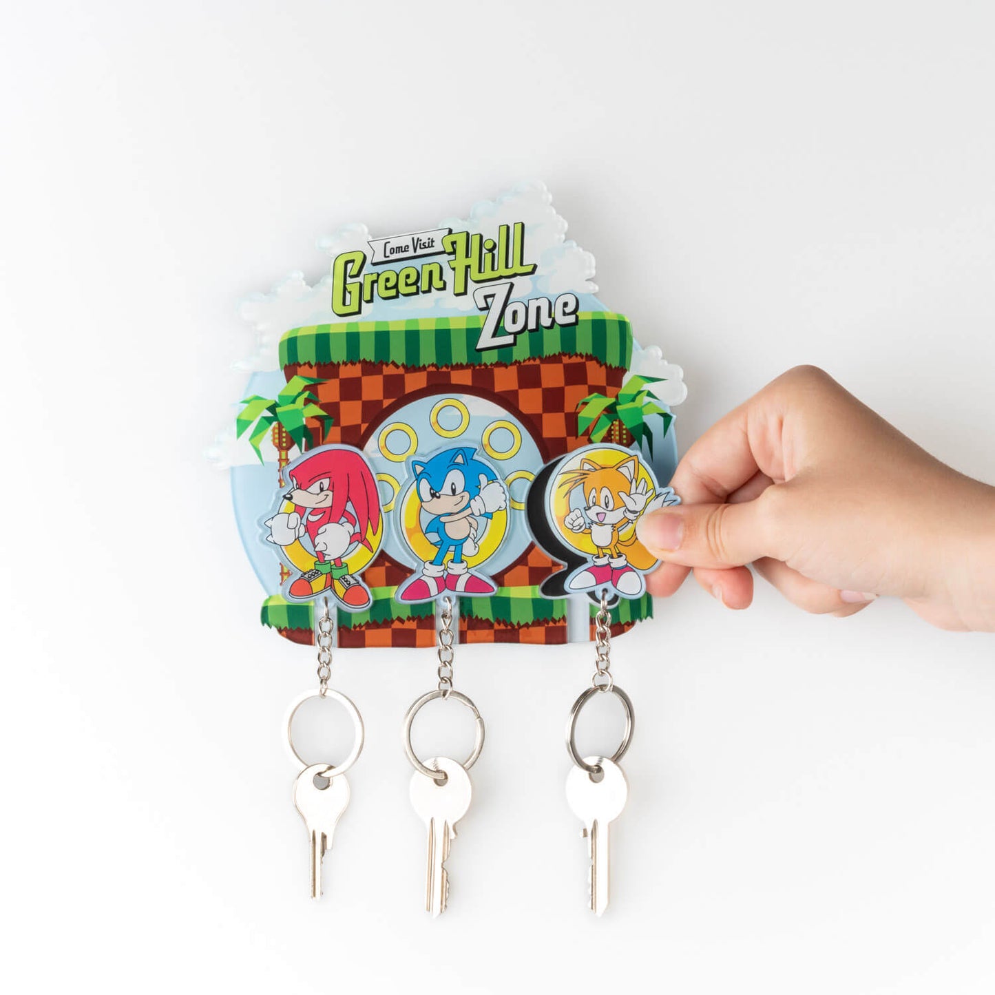 Colgador De Llaves Con Llavero Sonic The Hedgehog