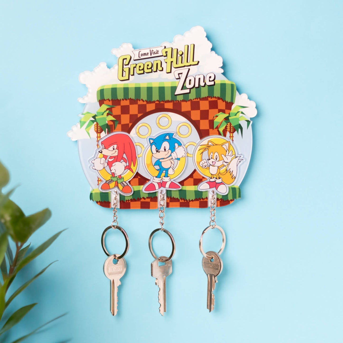 Colgador De Llaves Con Llavero Sonic The Hedgehog