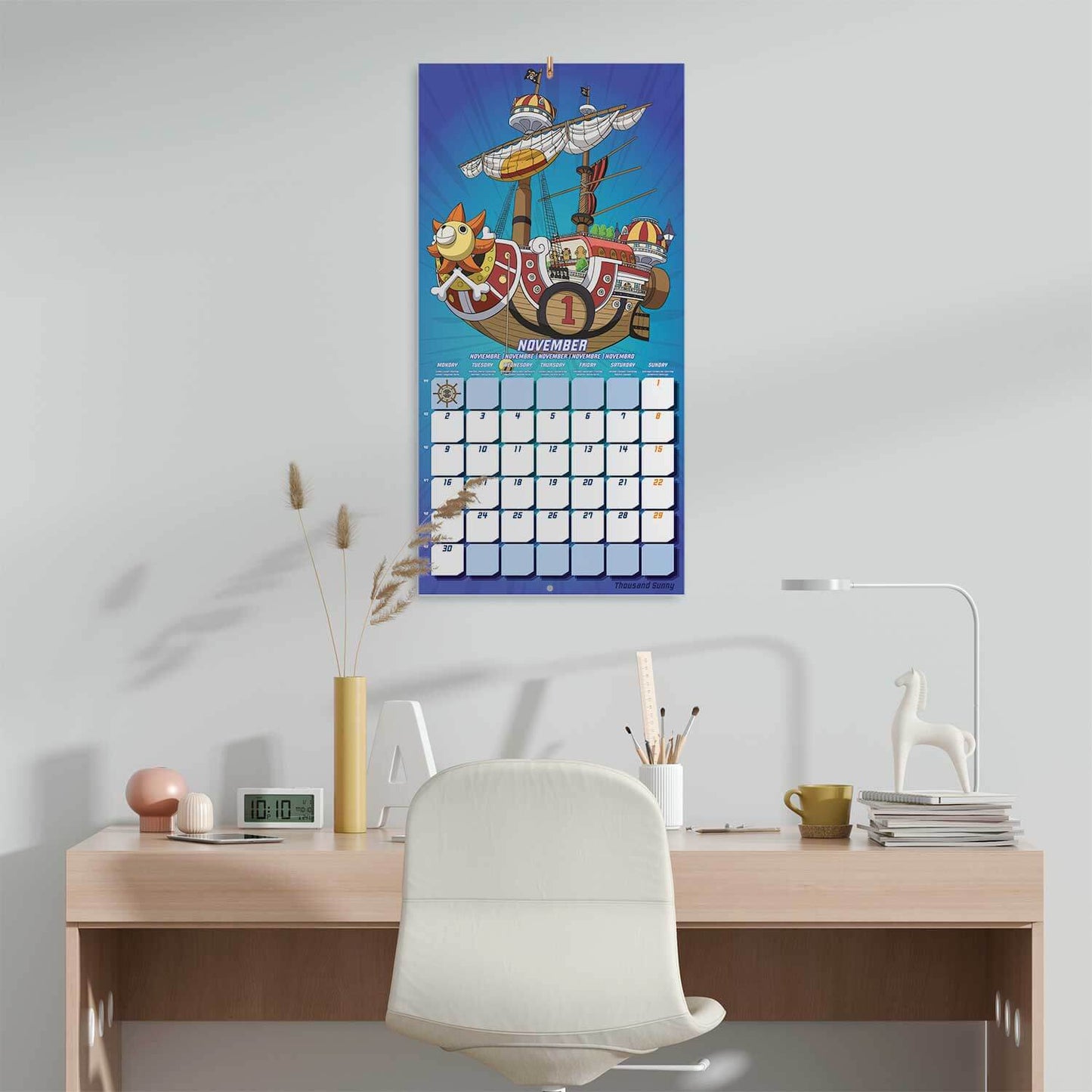 Calendario De Pared 2026 One Piece