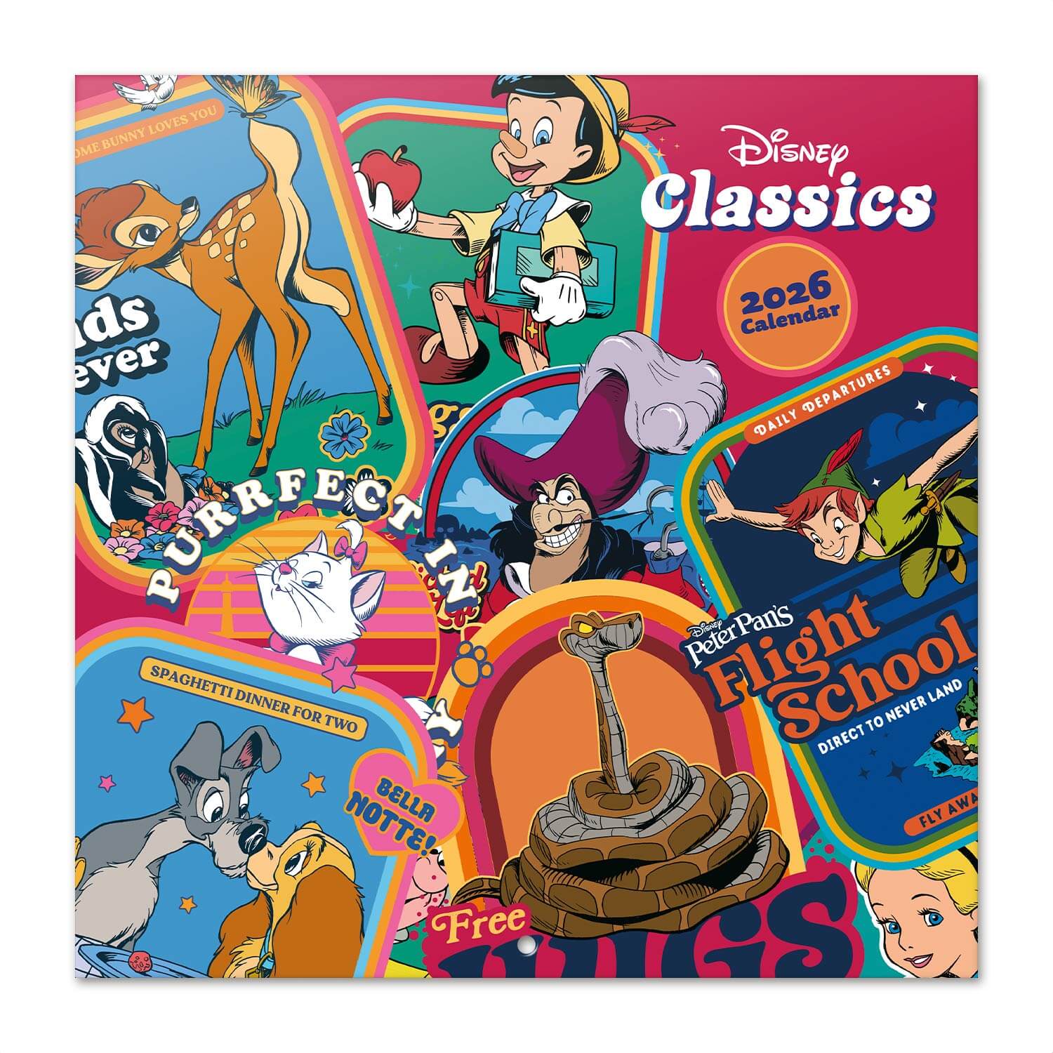 Calendario De Pared 2026 Disney Classics
