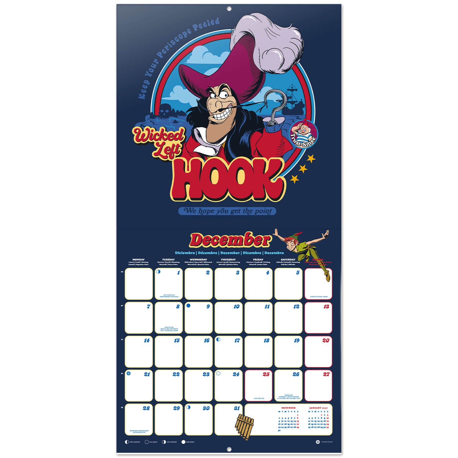 Calendario De Pared 2026 Disney Classics