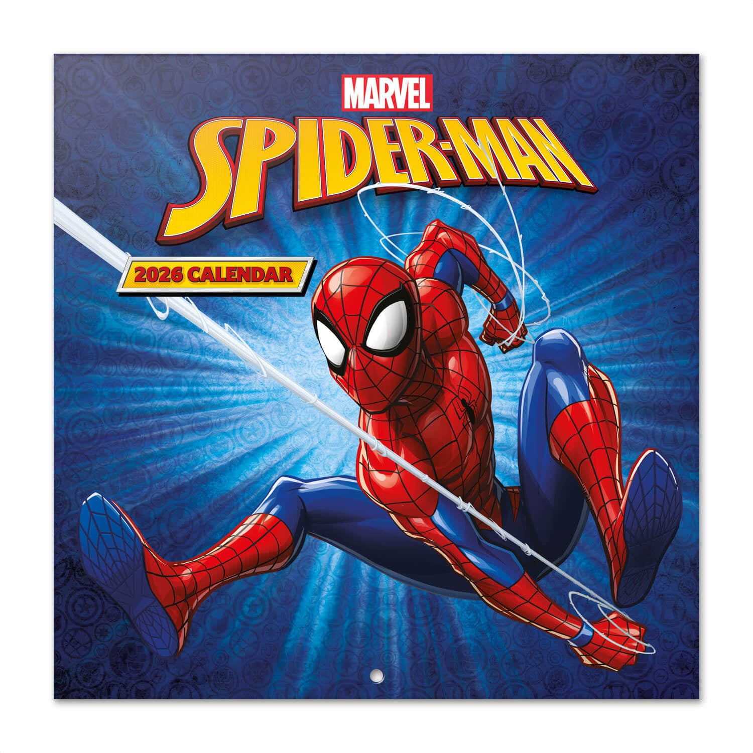 Calendario De Pared 2026 Spider-Man Marvel