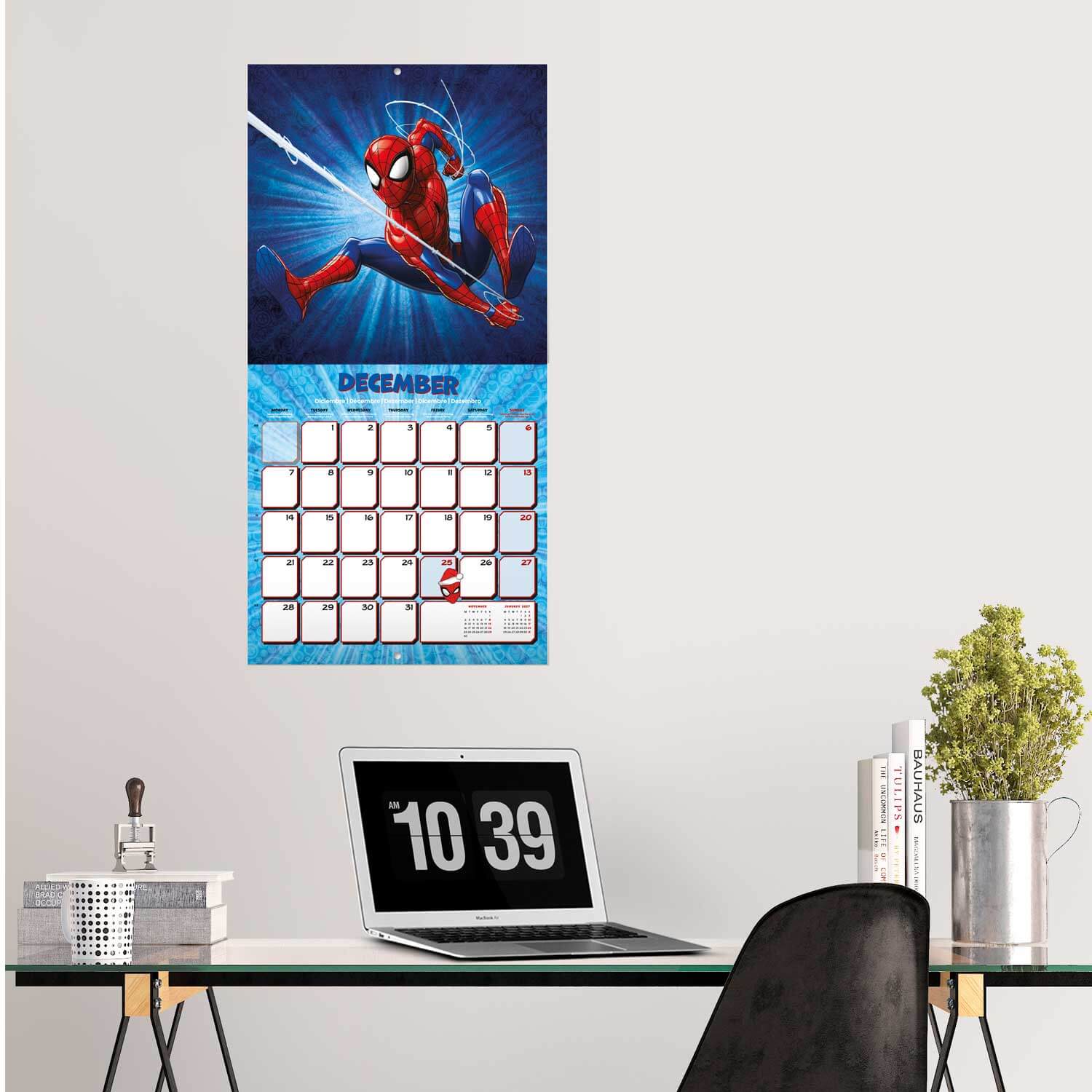 Calendario De Pared 2026 Spider-Man Marvel