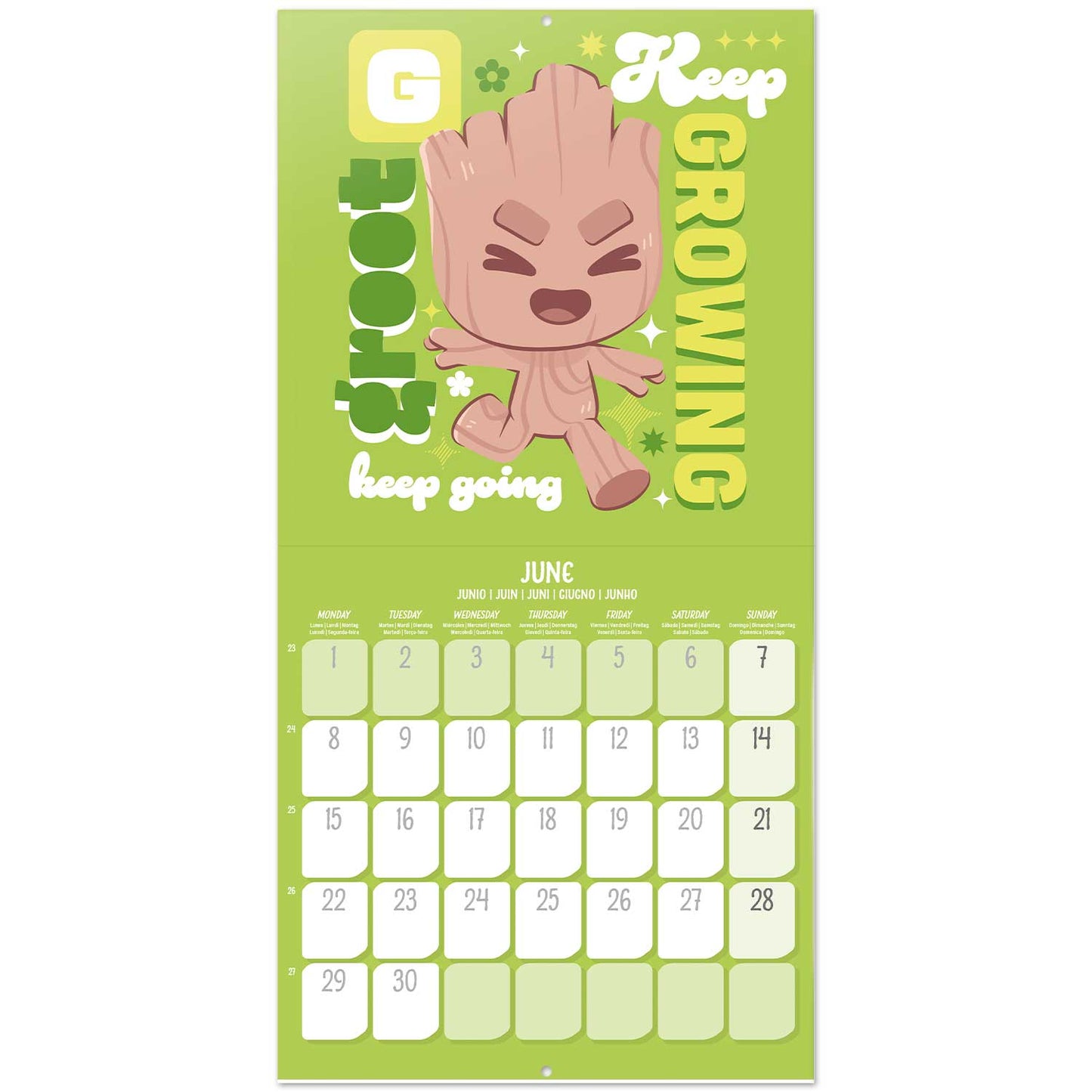 Calendario De Pared 2026 Groot Marvel