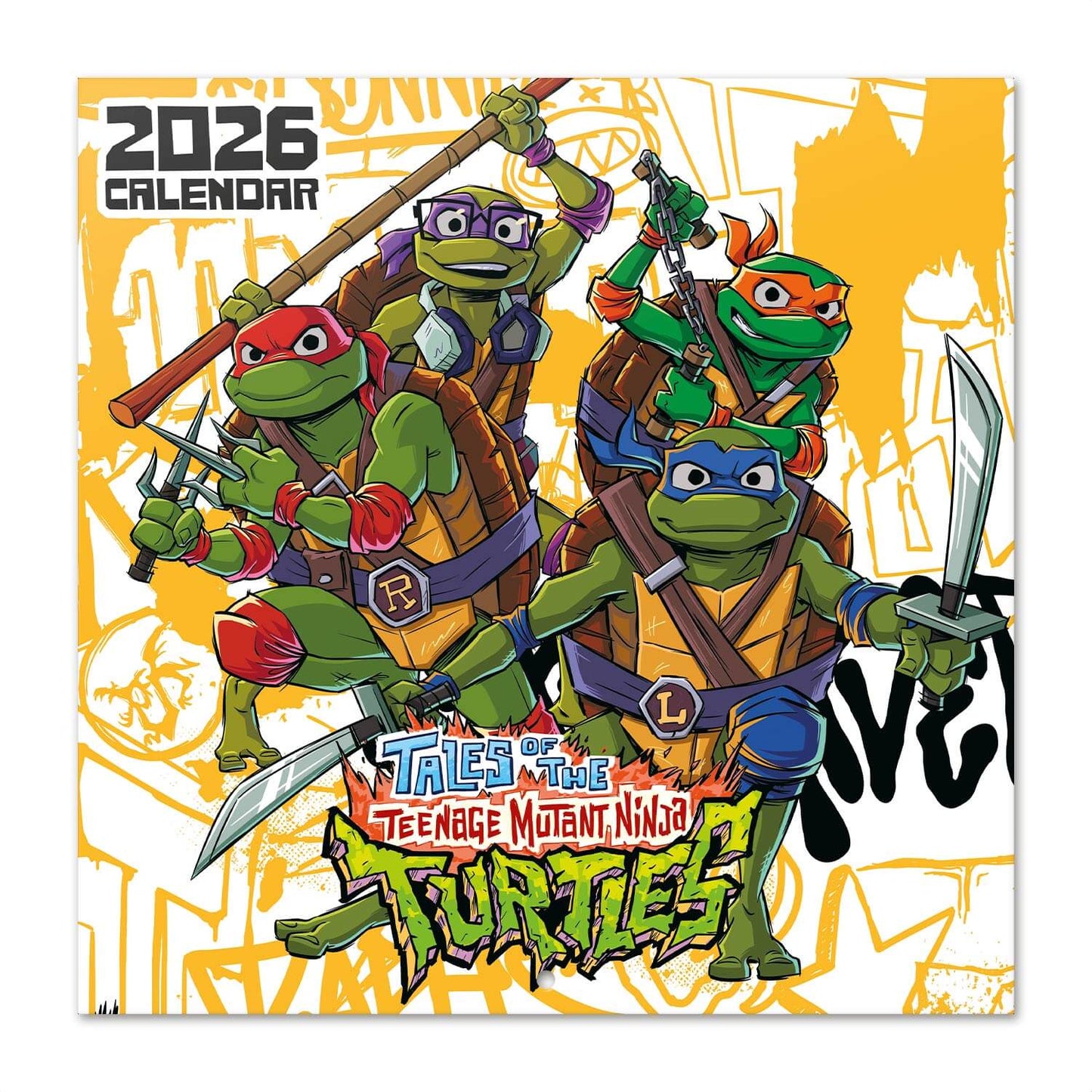 Calendario De Pared 2026 Tortugas Ninja