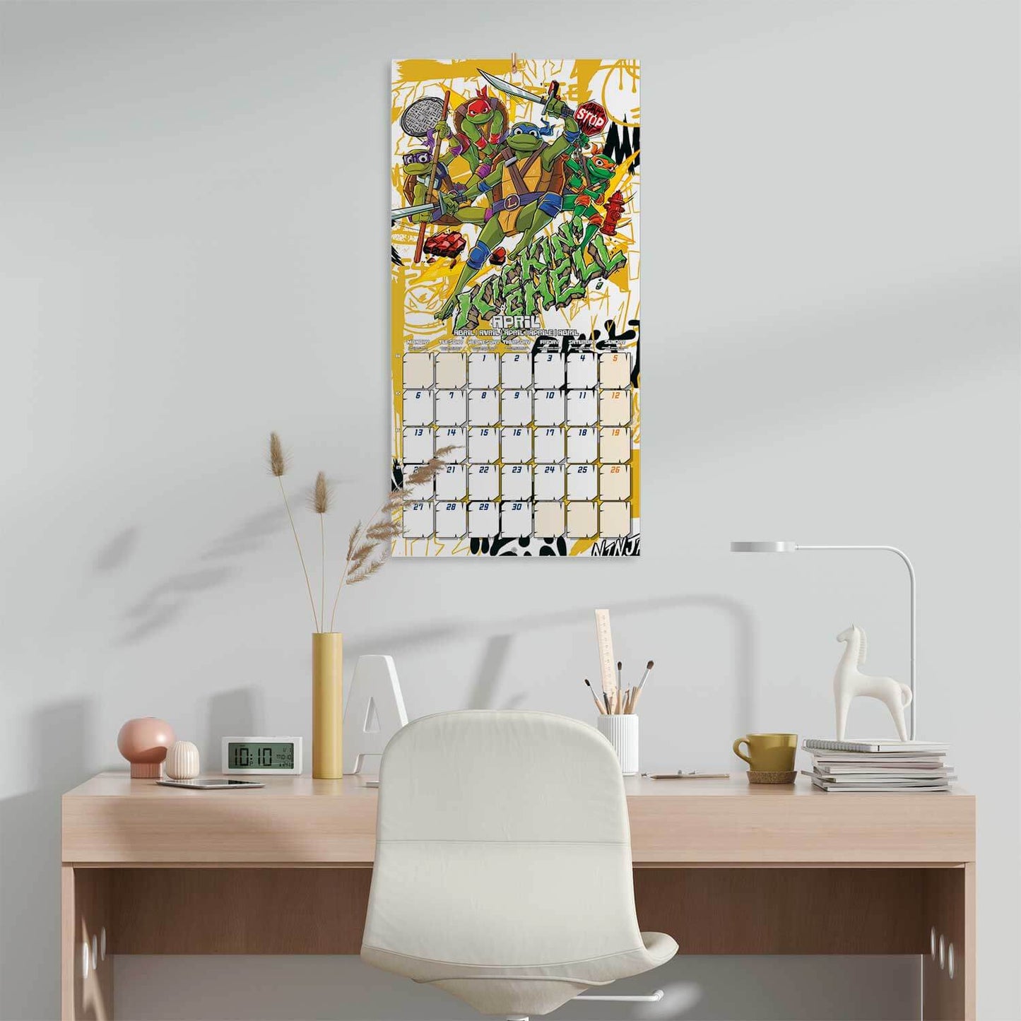 Calendario De Pared 2026 Tortugas Ninja