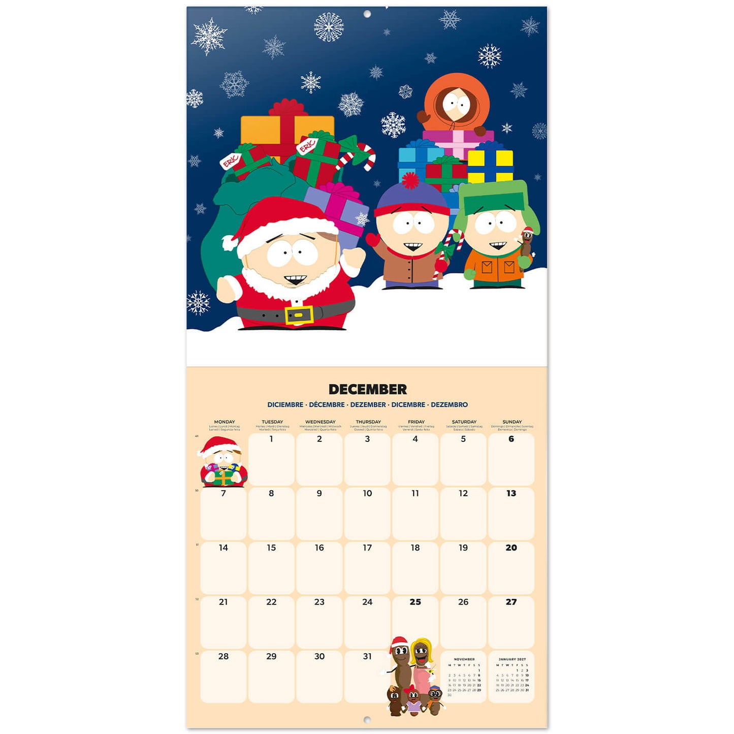 Calendario De Pared 2026 South Park