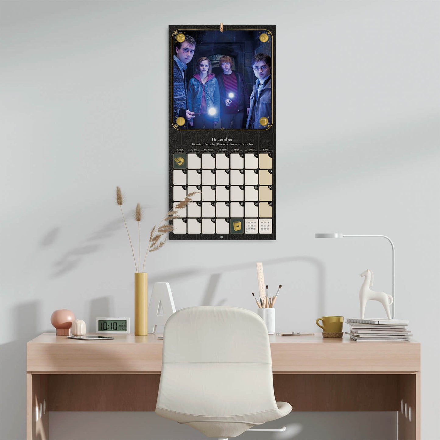 Calendario De Pared 2026 Harry Potter Peliculas