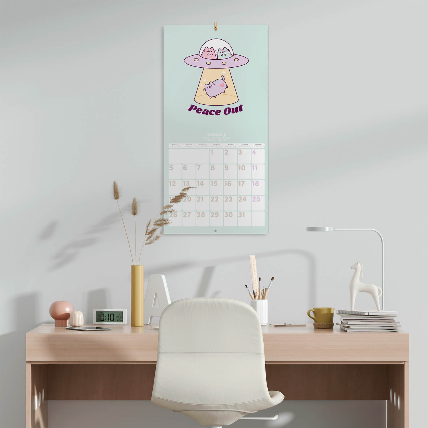 Calendario De Pared 2026 Pusheen