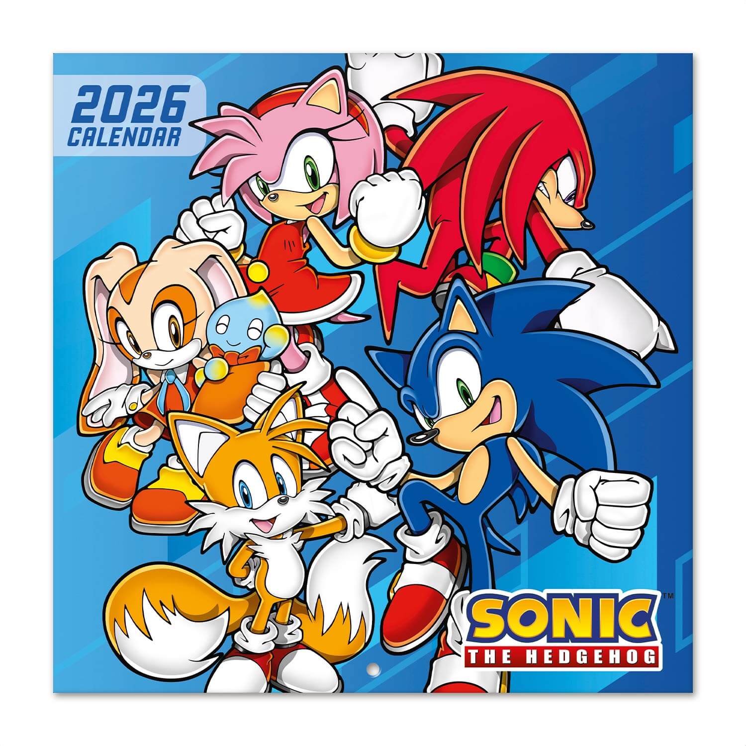 Calendario De Pared 2026 Sonic