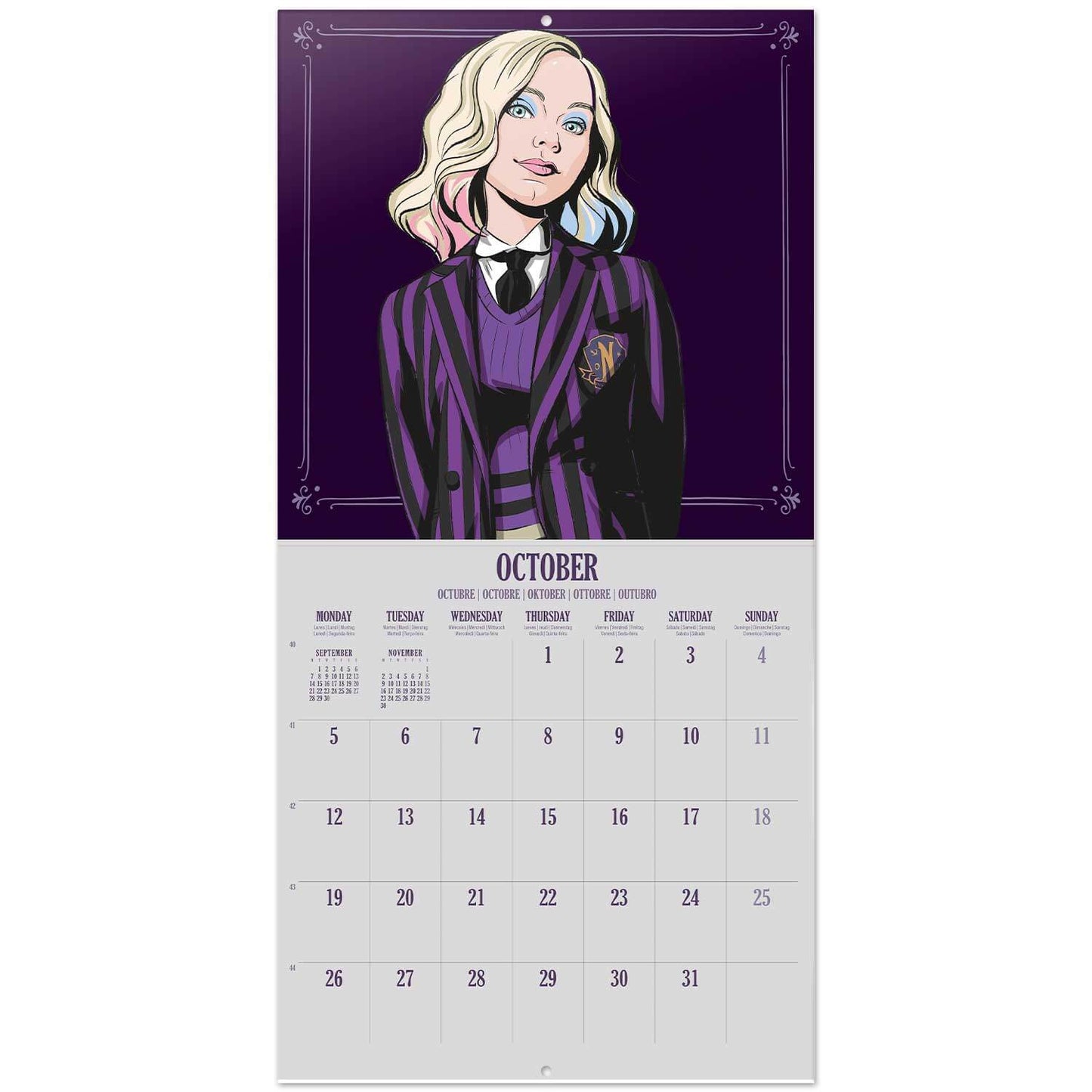 Calendario De Pared 2026 Wednesday