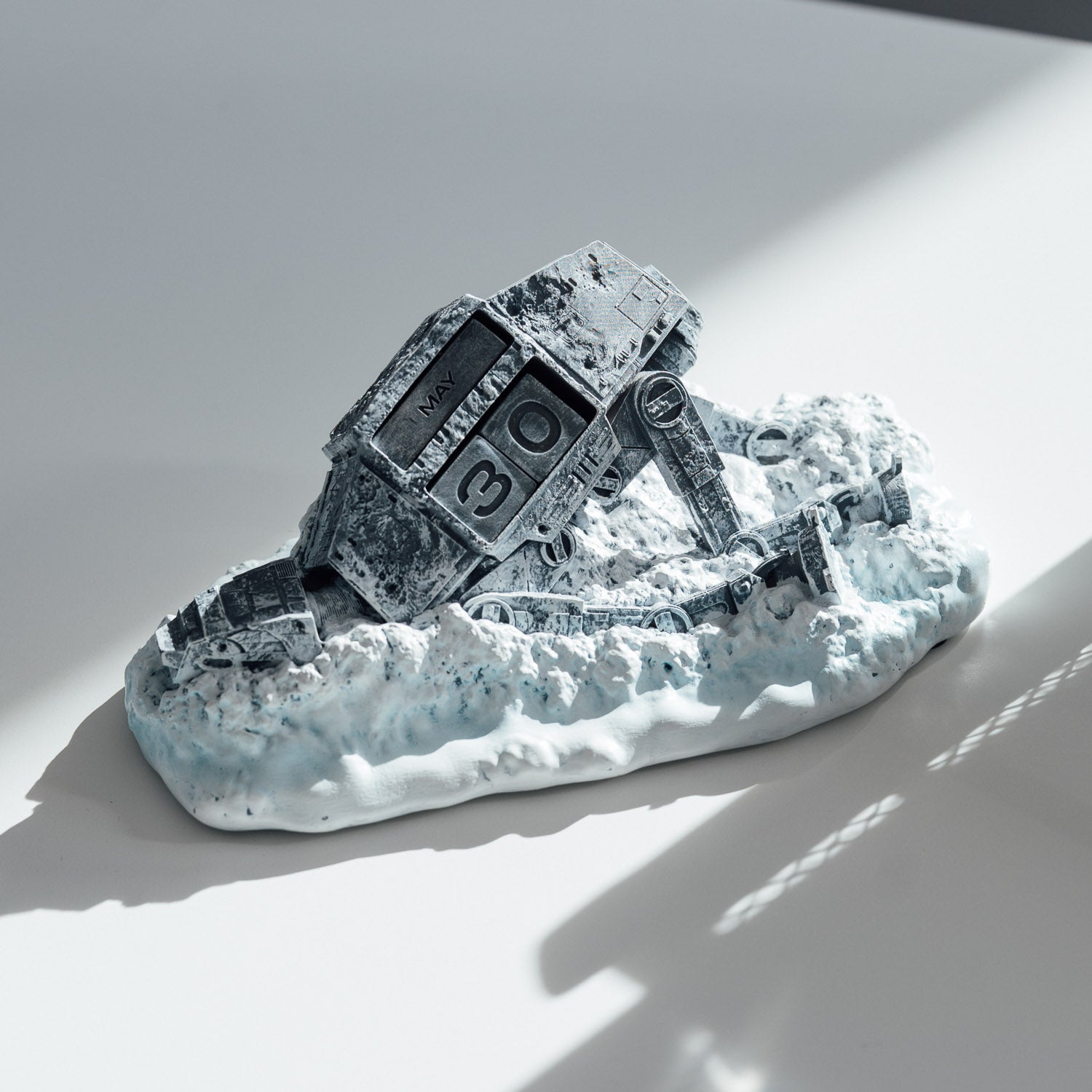 Calendario Perpetuo 3D Star Wars AT-AT Derribado