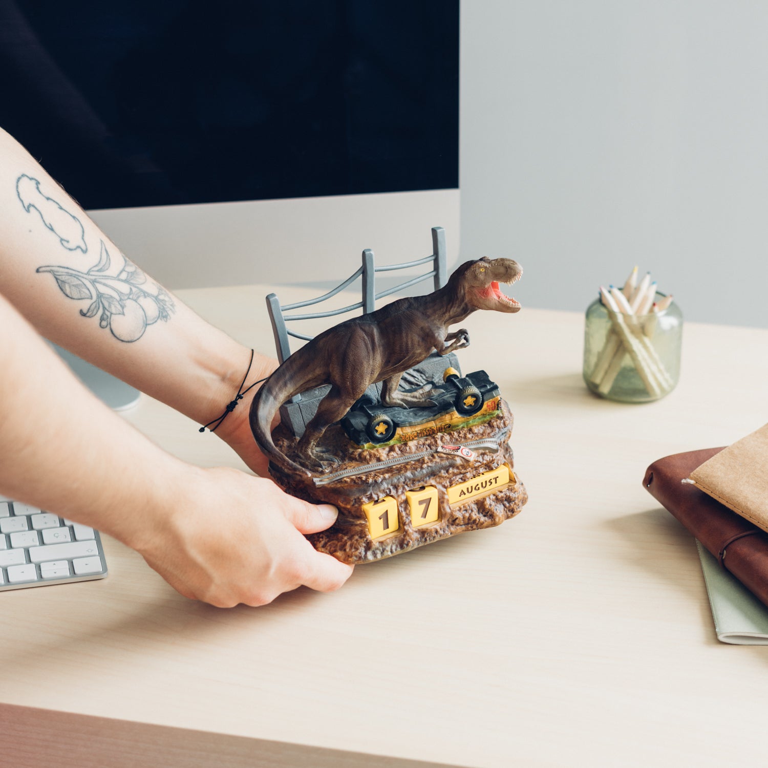 Calendario Perpetuo 3D Jurassic Park T-Rex