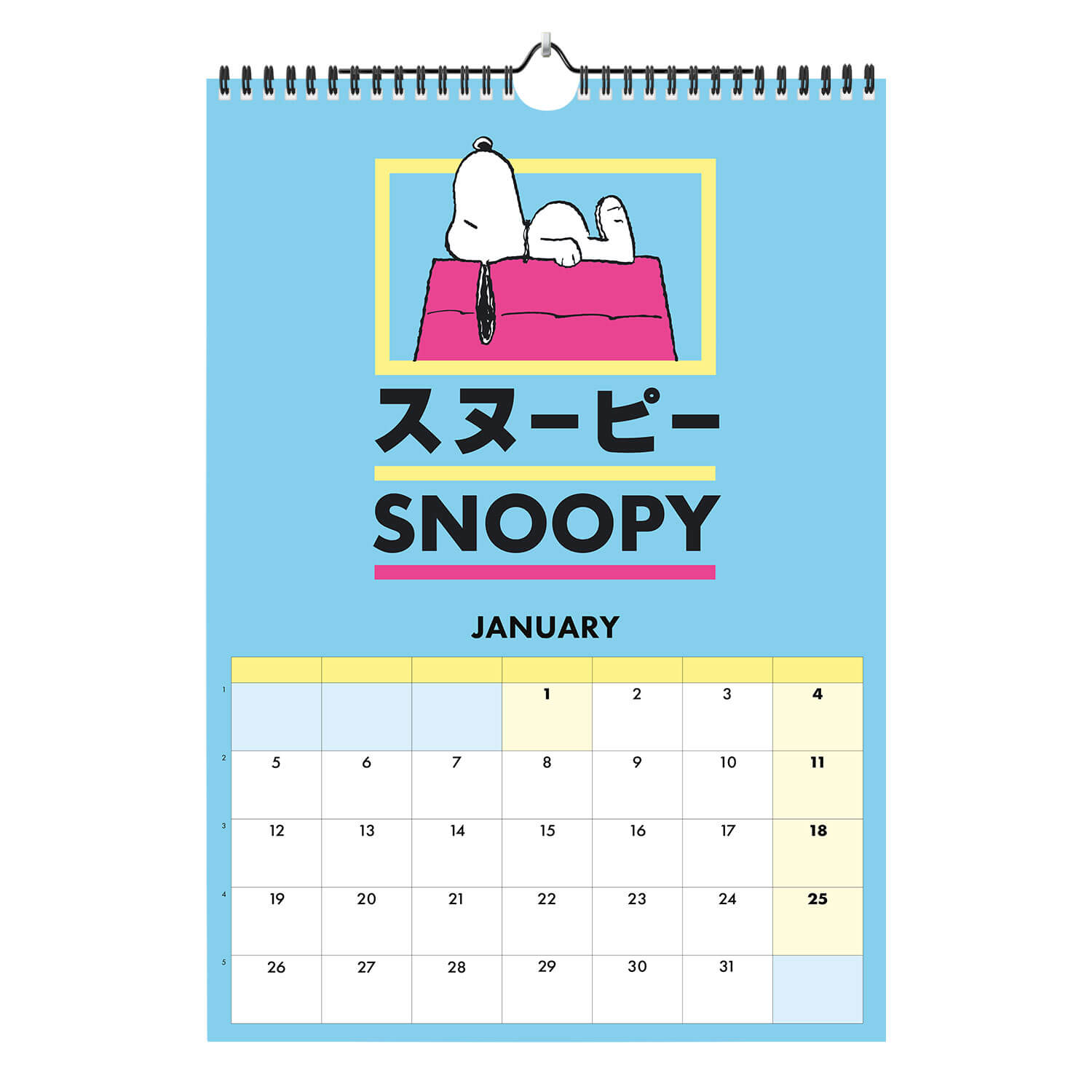 Calendario De Pared A3 2026 Snoopy