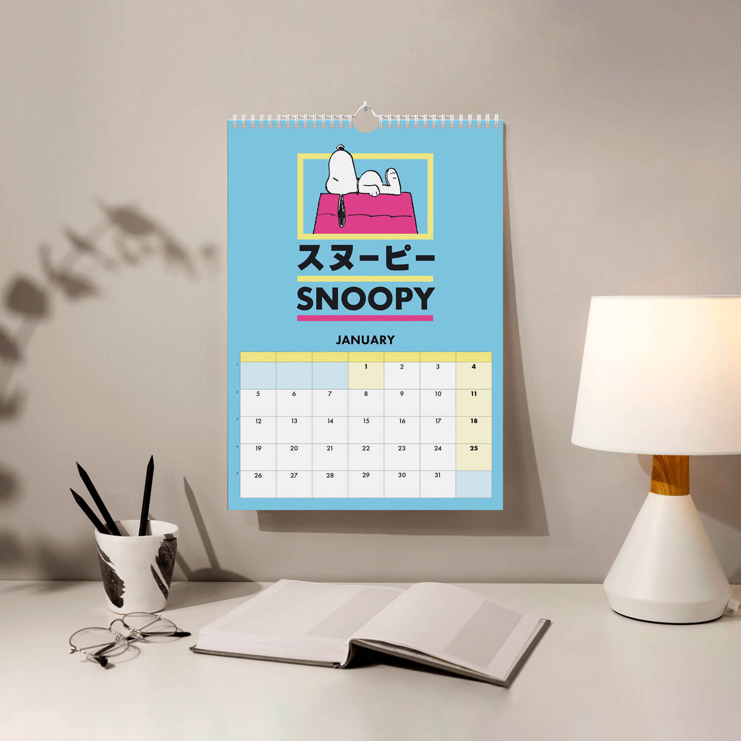 Calendario De Pared A3 2026 Snoopy