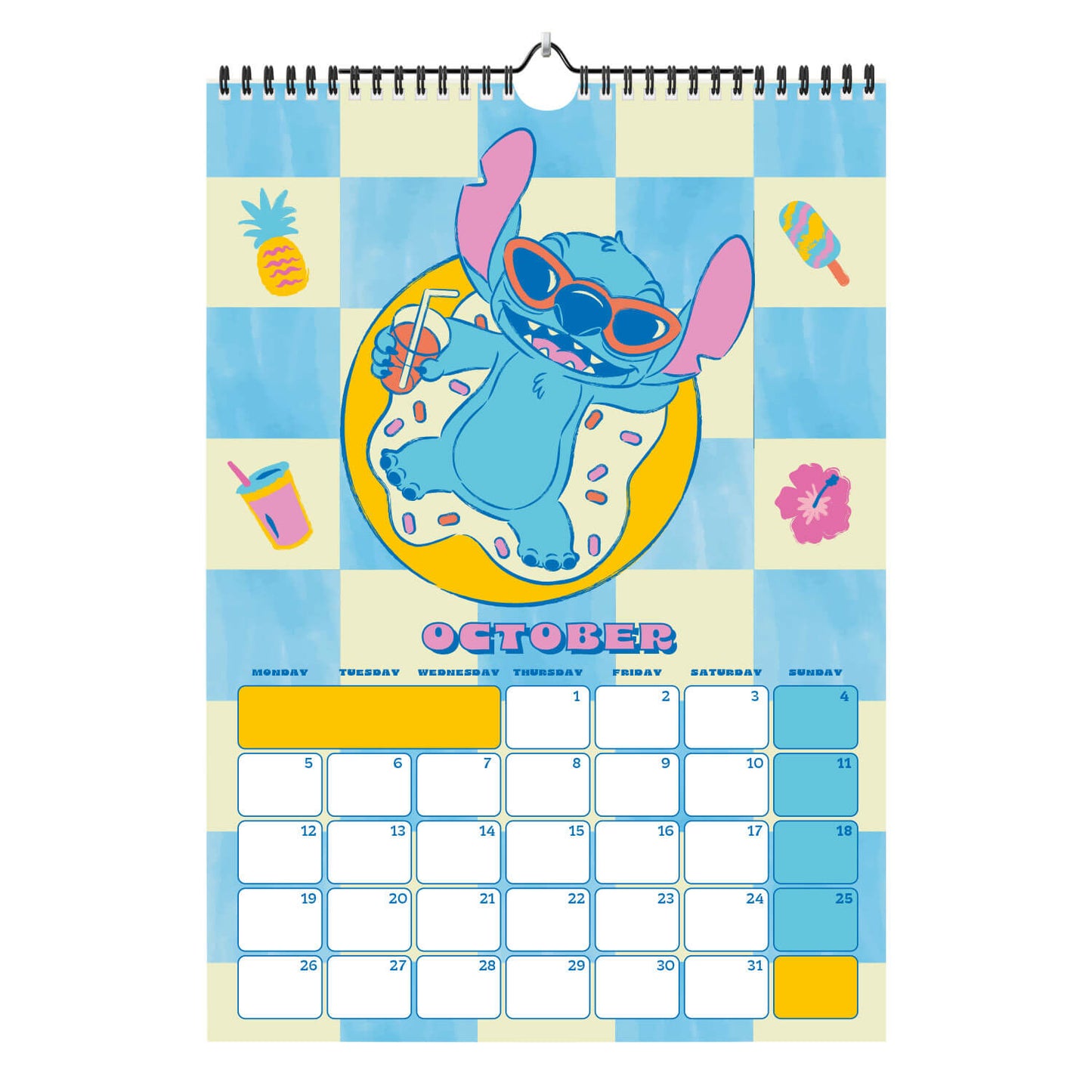 Calendario De Pared A3 2026 Stitch Disney